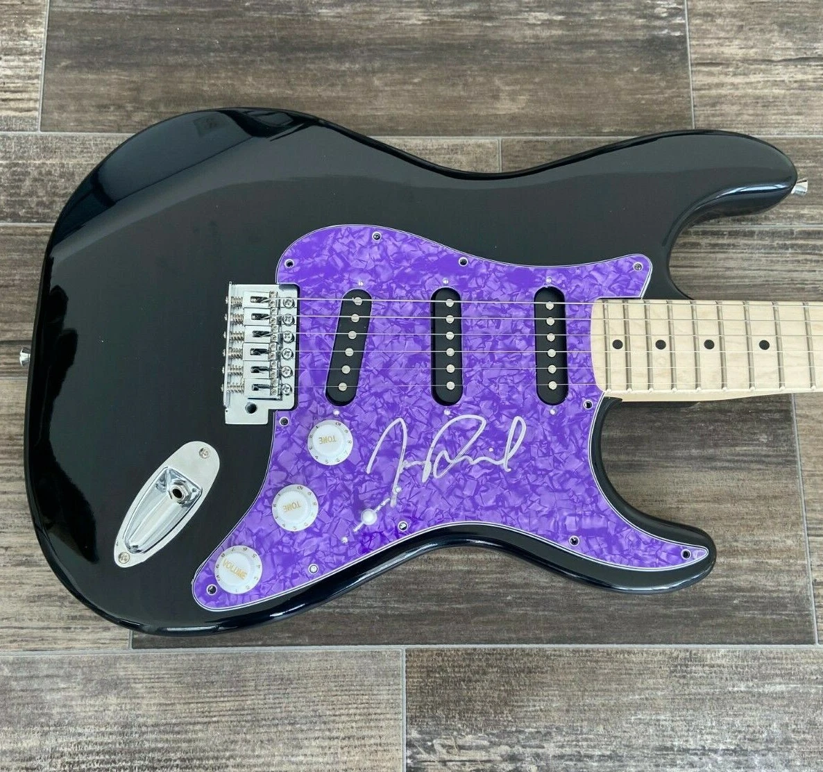 * TREVOR DANIEL * signed electric guitar * FALLING * MALIBU * COA * 1