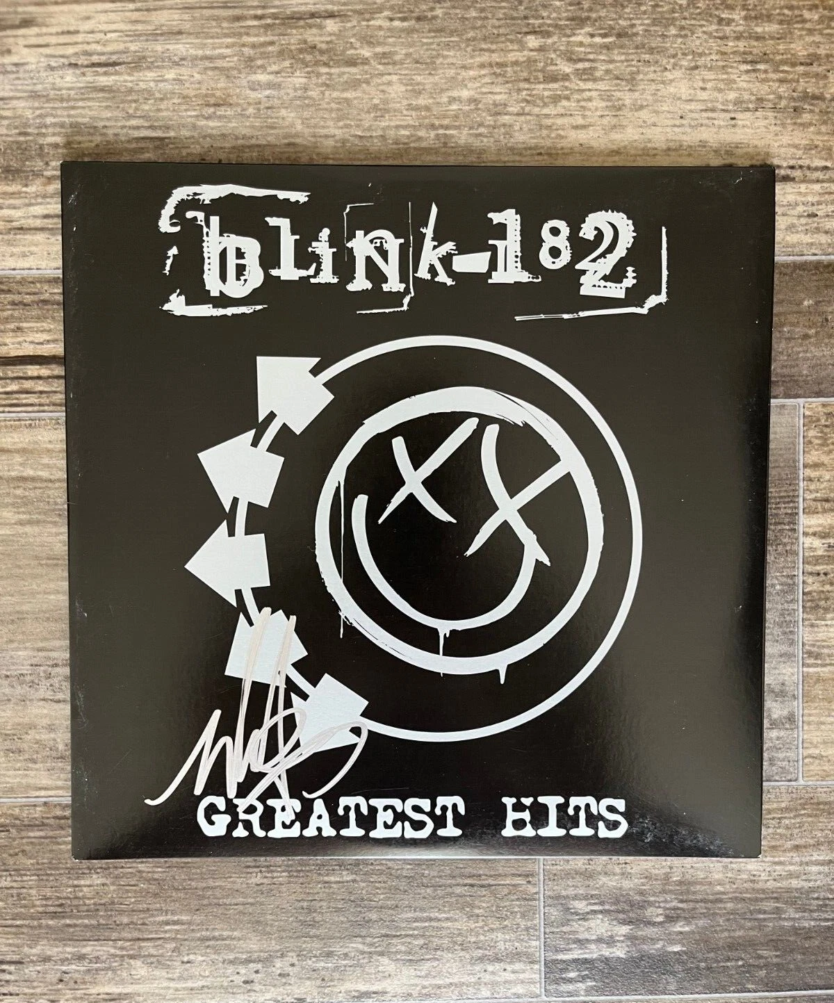 * MARK HOPPUS * signed album * GREATEST HITS * BLINK-182 * PROOF * 2