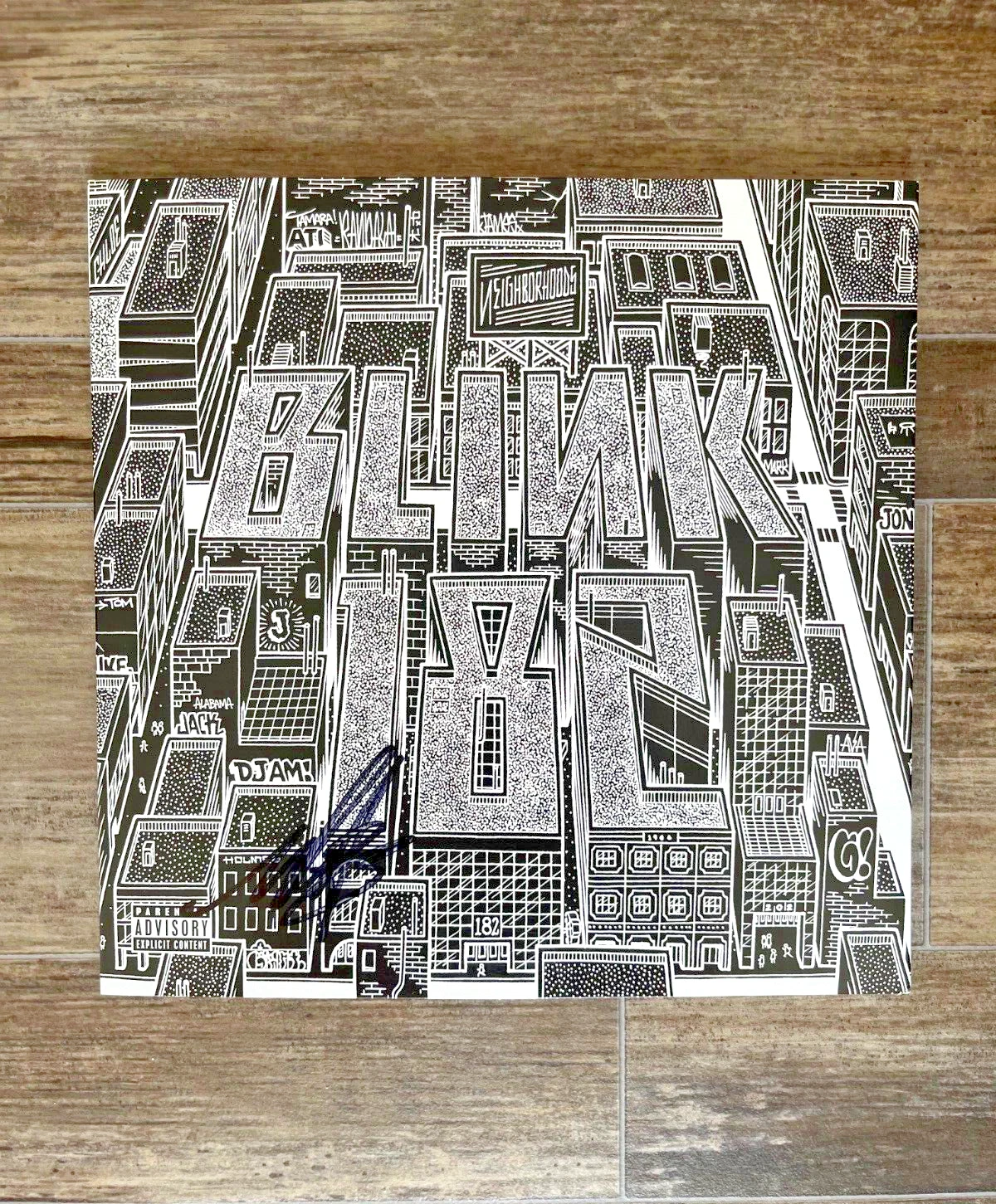 * MARK HOPPUS * signed album * NEIGHBORHOODS * BLINK-182 * PROOF * 1