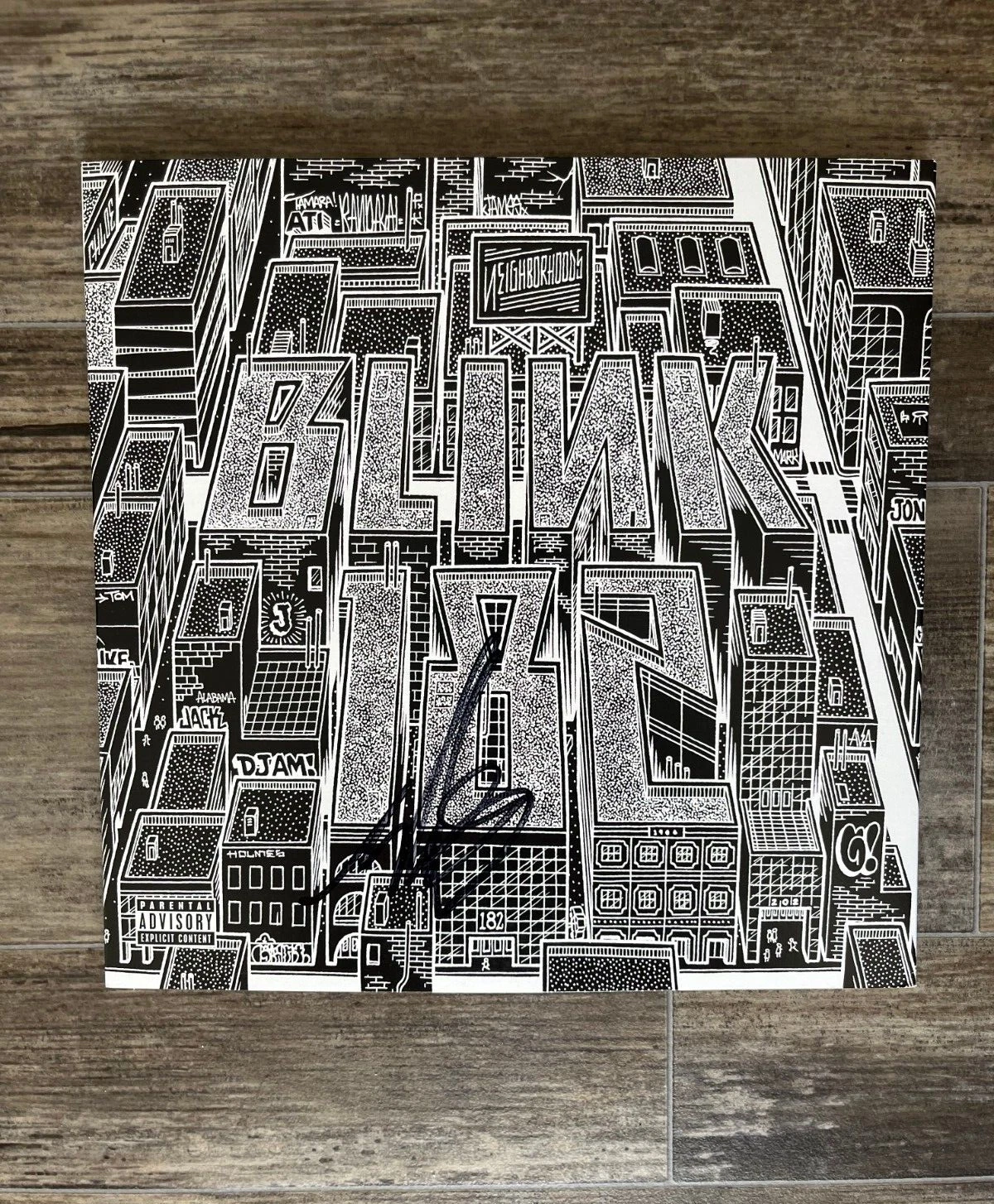 * MARK HOPPUS * signed album * NEIGHBORHOODS * BLINK-182 * PROOF * 2