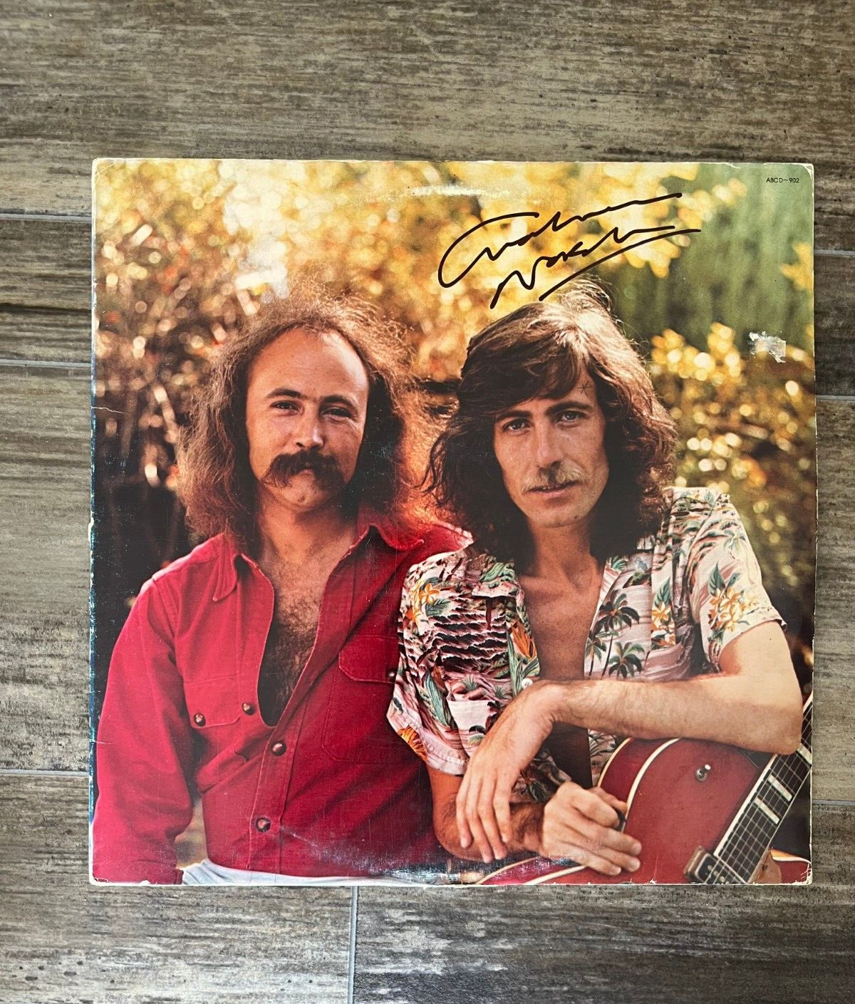 * GRAHAM NASH * signed album * CROSBY NASH * WIND ON THE WATER * 1