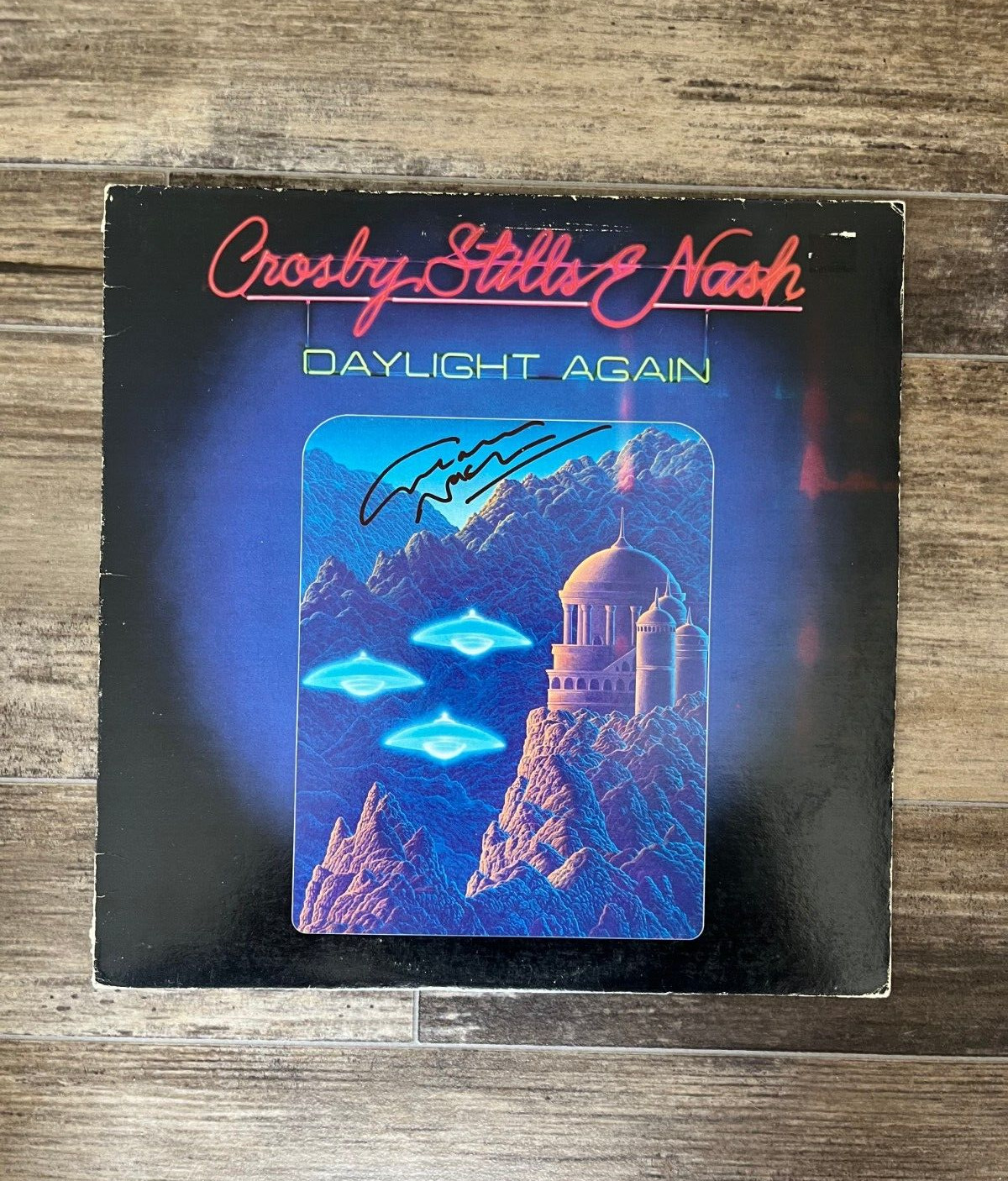 * GRAHAM NASH * signed album * CROSBY STILLS NASH * DAYLIGHT AGAIN * 1