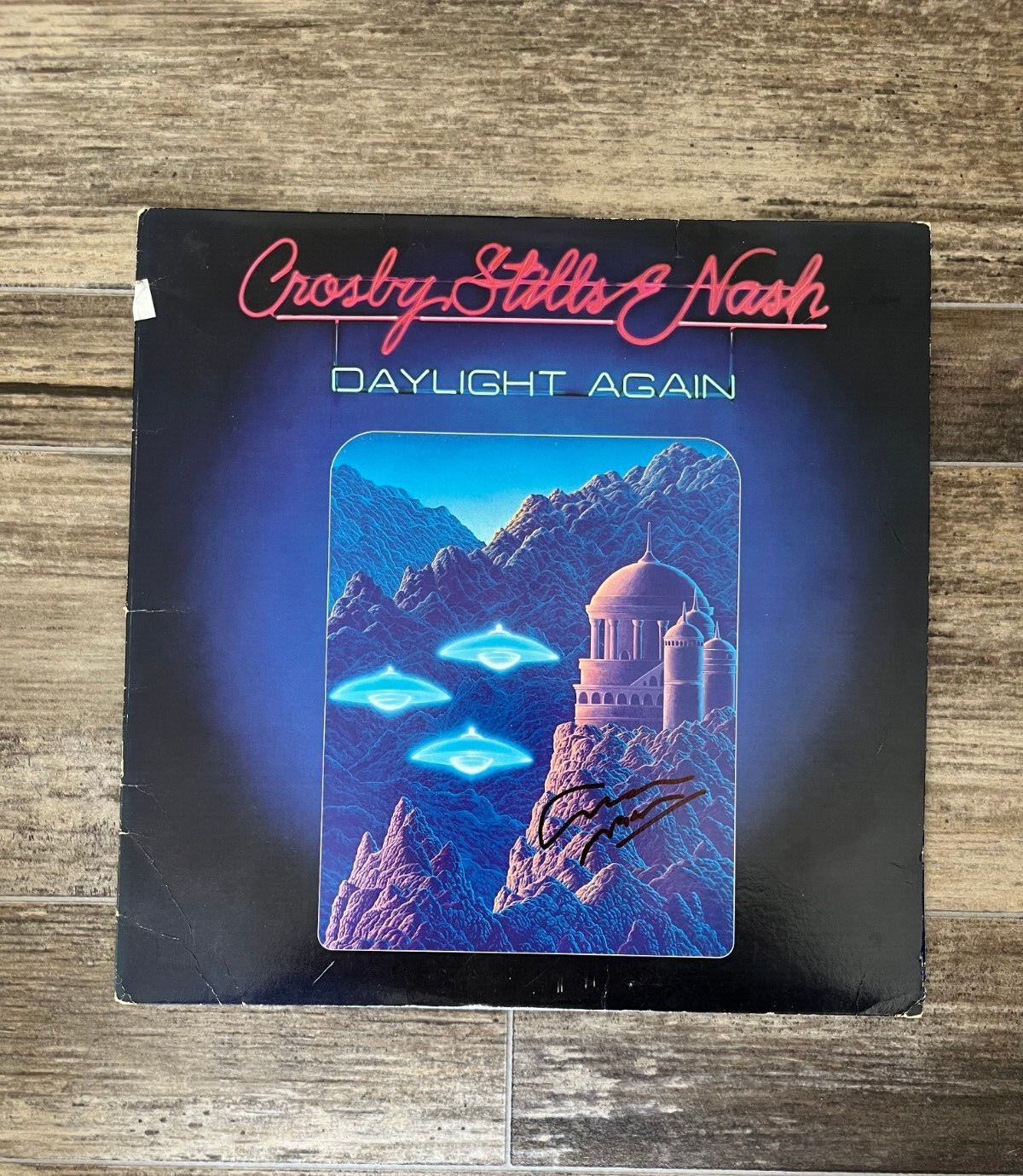 * GRAHAM NASH * signed album * CROSBY STILLS NASH * DAYLIGHT AGAIN * 2