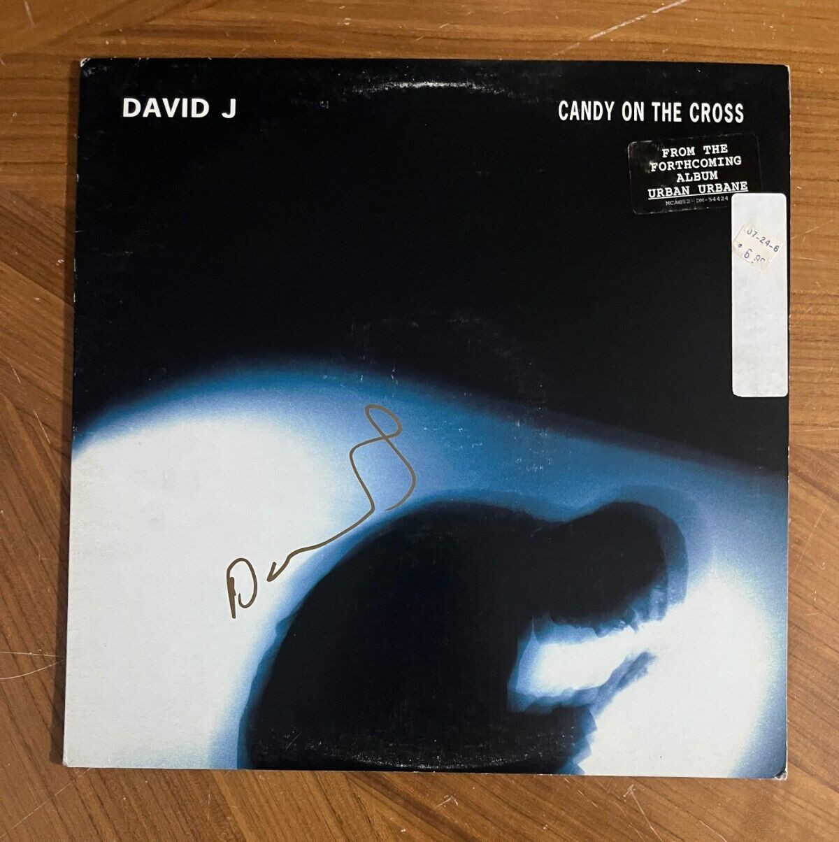 * DAVID J * signed album * CANDY ON THE CROSS * BAUHAUS * LOVE AND ROCKETS * 1