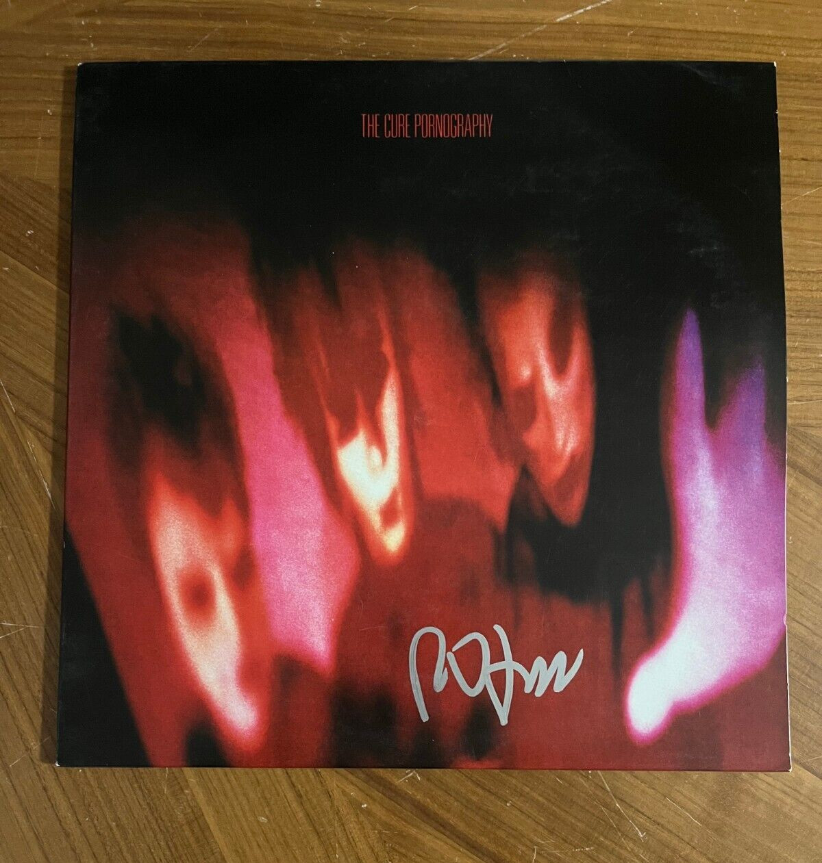 * ROBERT SMITH * signed album * THE CURE * PORNOGRAPHY * 1