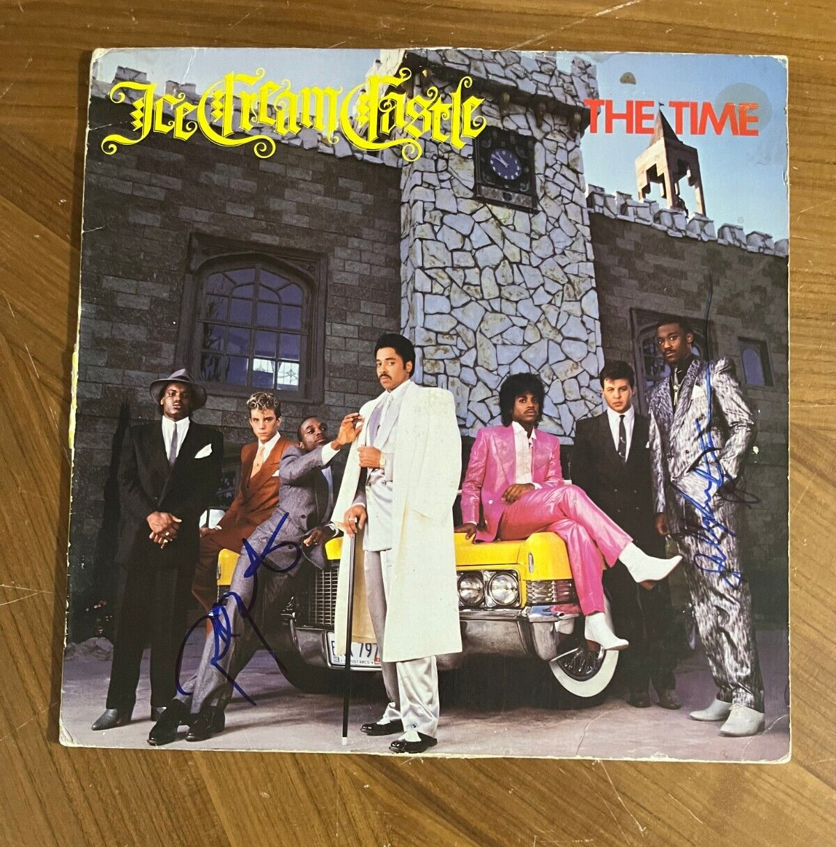 * THE TIME * signed album * ICE CREAM CASTLE * JELLYBEAN JOHNSON & ST. PAUL * 2
