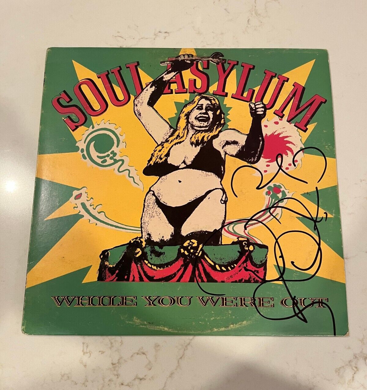 * SOUL ASYLUM * signed album * DAVE PIRNER & DANIEL MURPHY * WHILE YOU WERE OUT