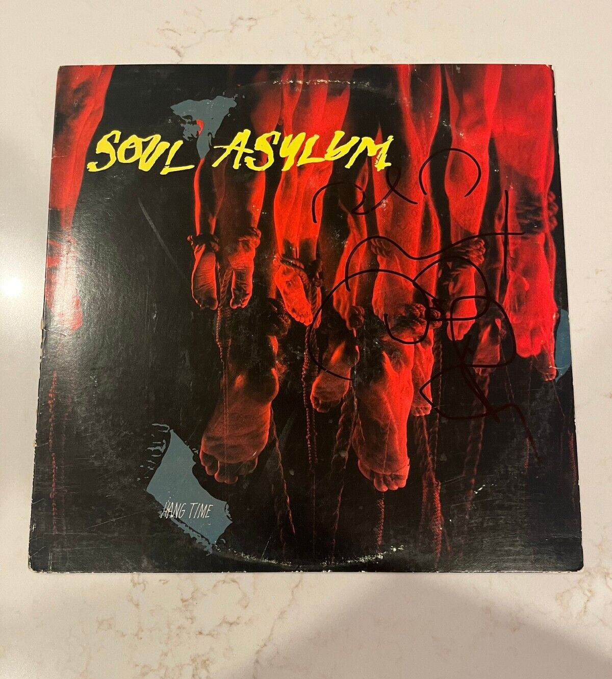 * SOUL ASYLUM * signed album * DAVE PIRNER & DANIEL MURPHY * HANG TIME * 1