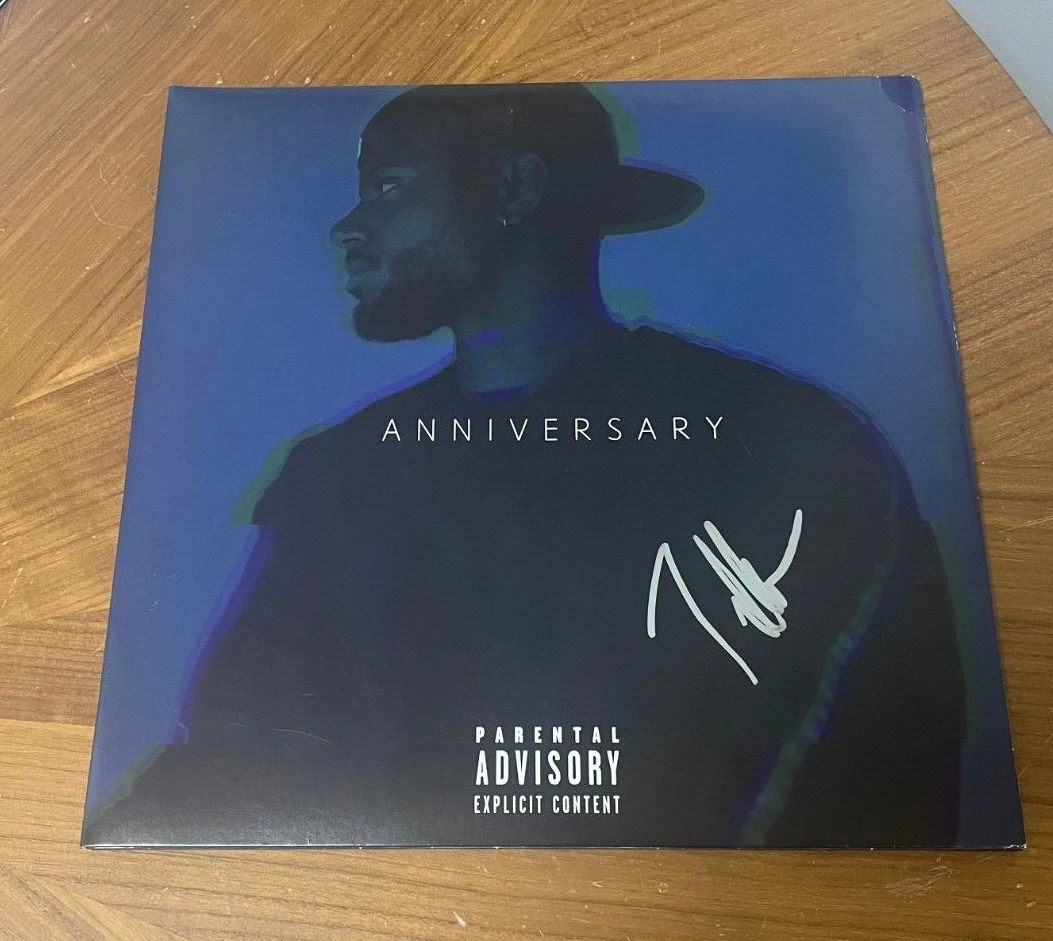 * BRYSON TILLER * signed vinyl album * ANNIVERSARY * 1
