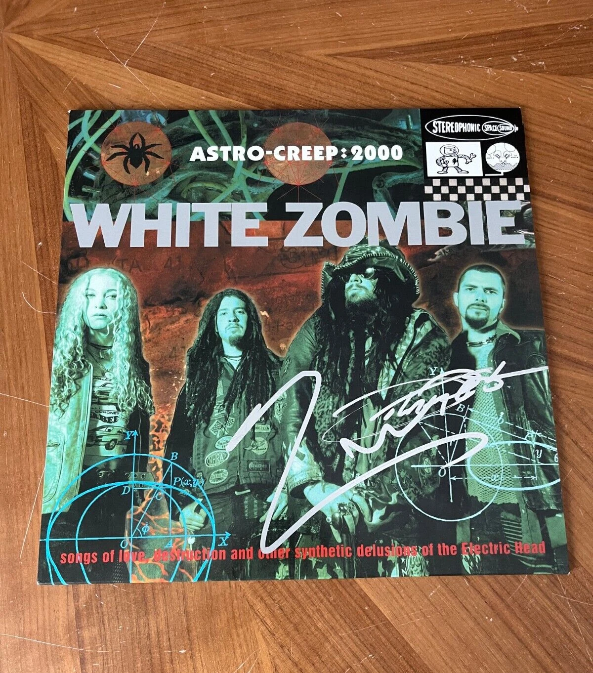 * ROB ZOMBIE & JOHN TEMPESTA * signed album * WHITE ZOMBIE * ASTRO-CREEP 2000 *