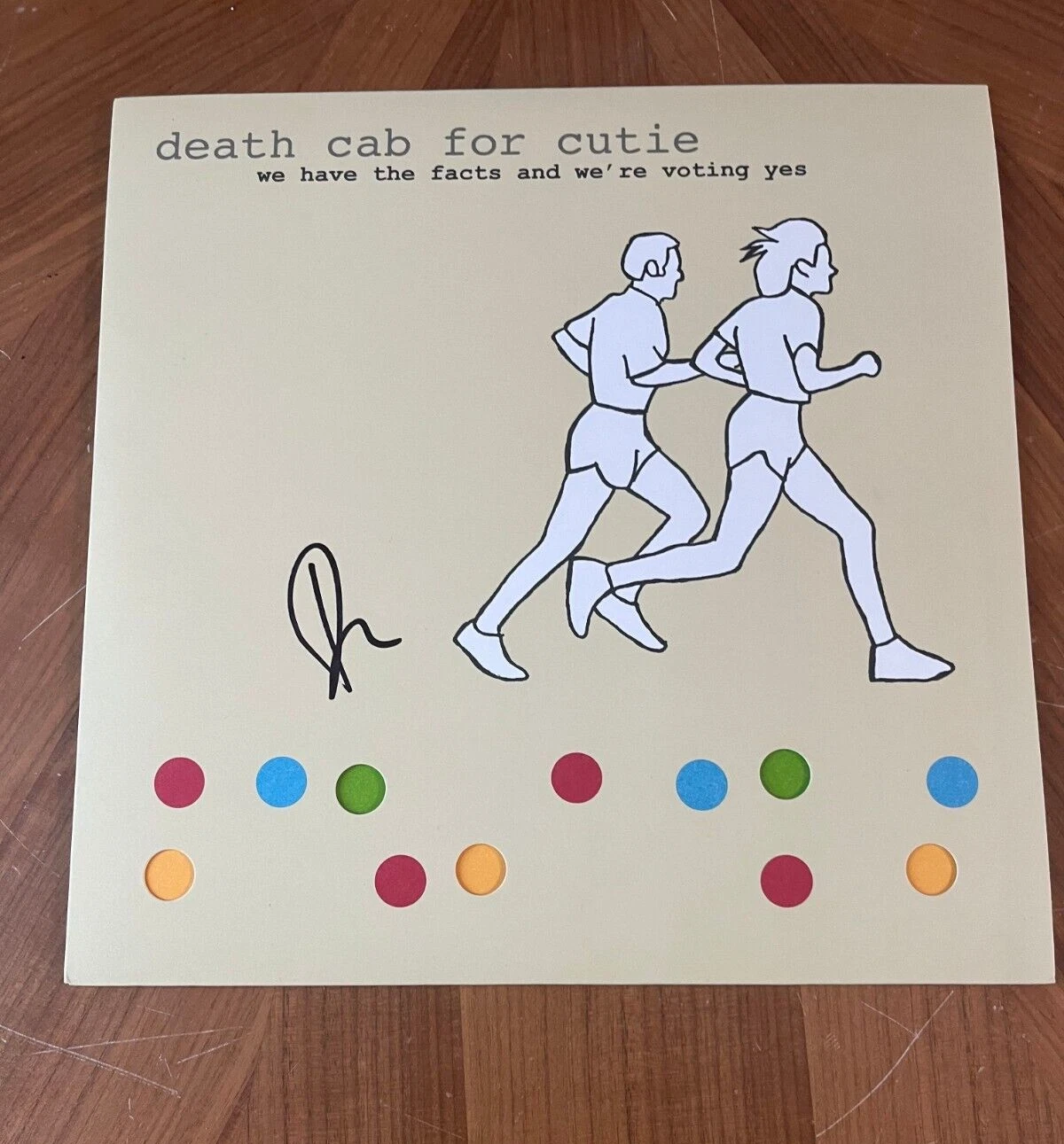 * BEN GIBBARD * signed vinyl album * DEATH CAB FOR CUTIE * WE HAVE THE FACTS * 2