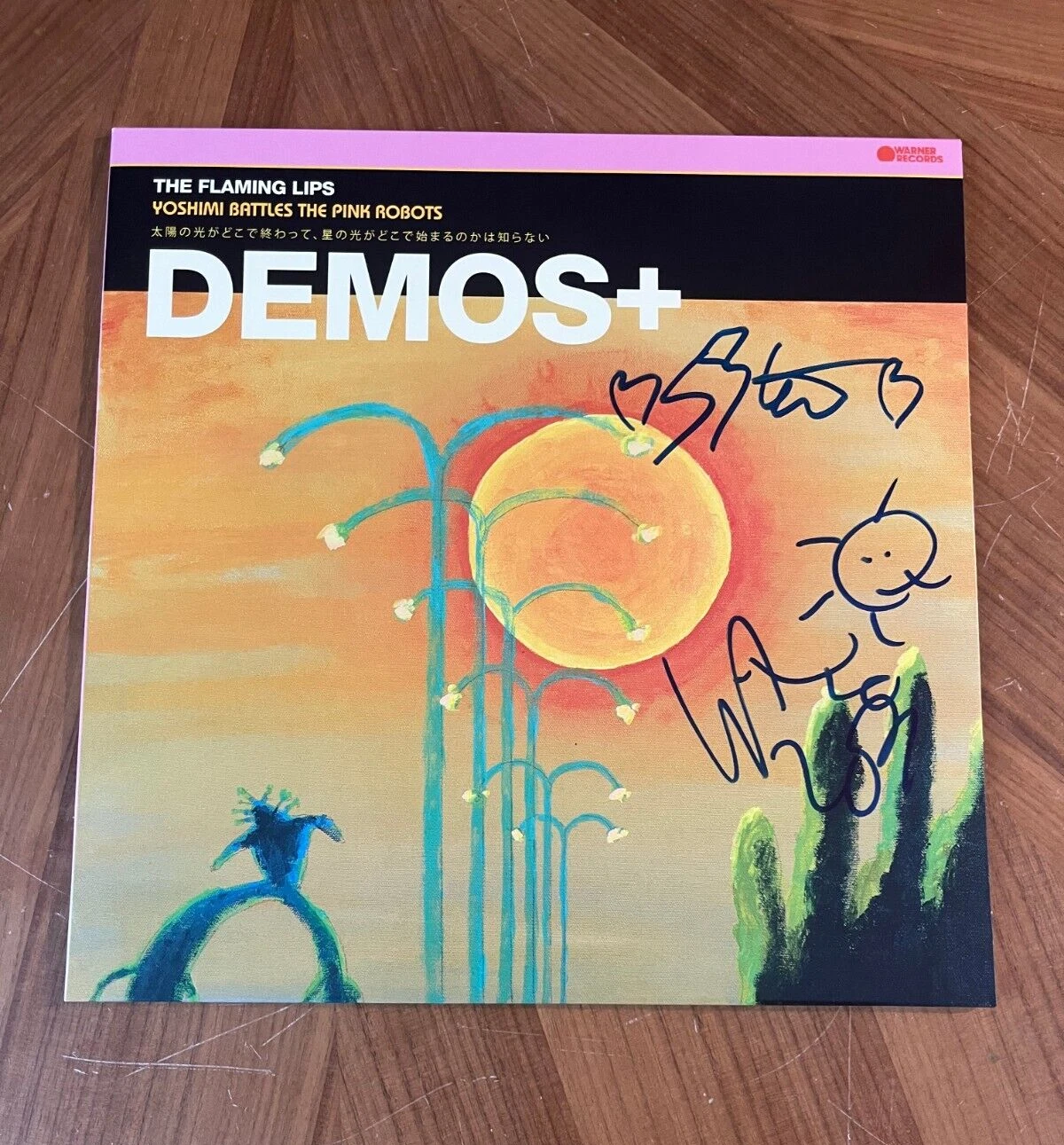 * THE FLAMING LIPS * signed album * YOSHIMI BATTLES THE PINK ROBOTS * DEMOS+