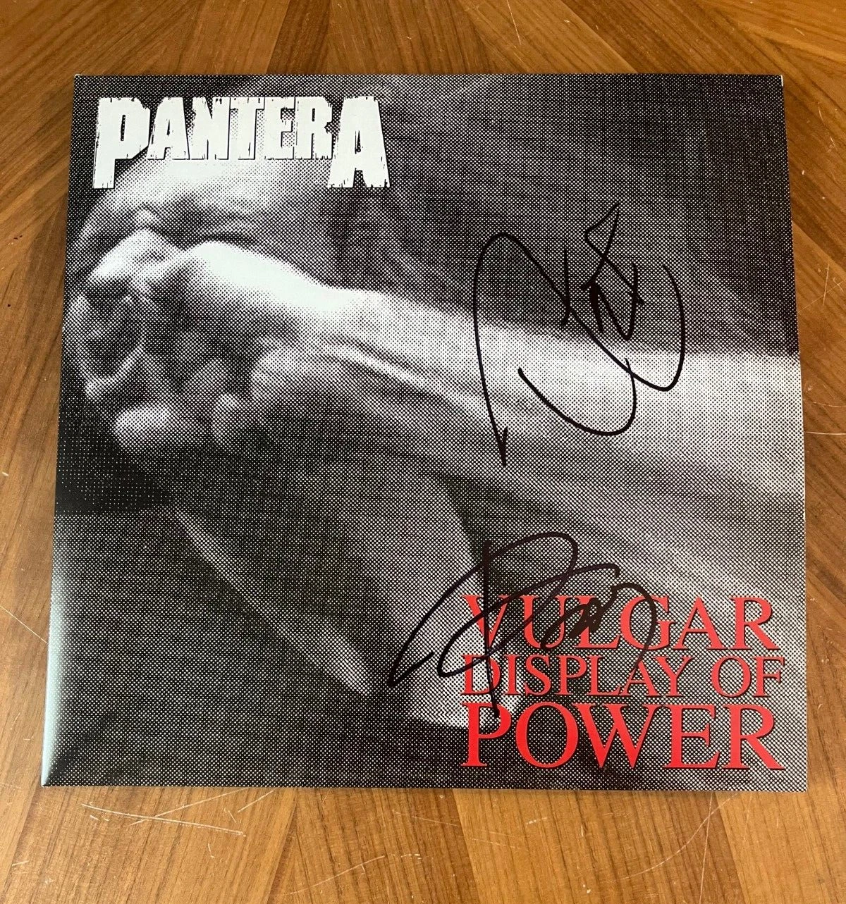 * PANTERA * signed album * VULGAR DISPLAY OF POWER * PHIL ANSELMO REX BROWN * 1
