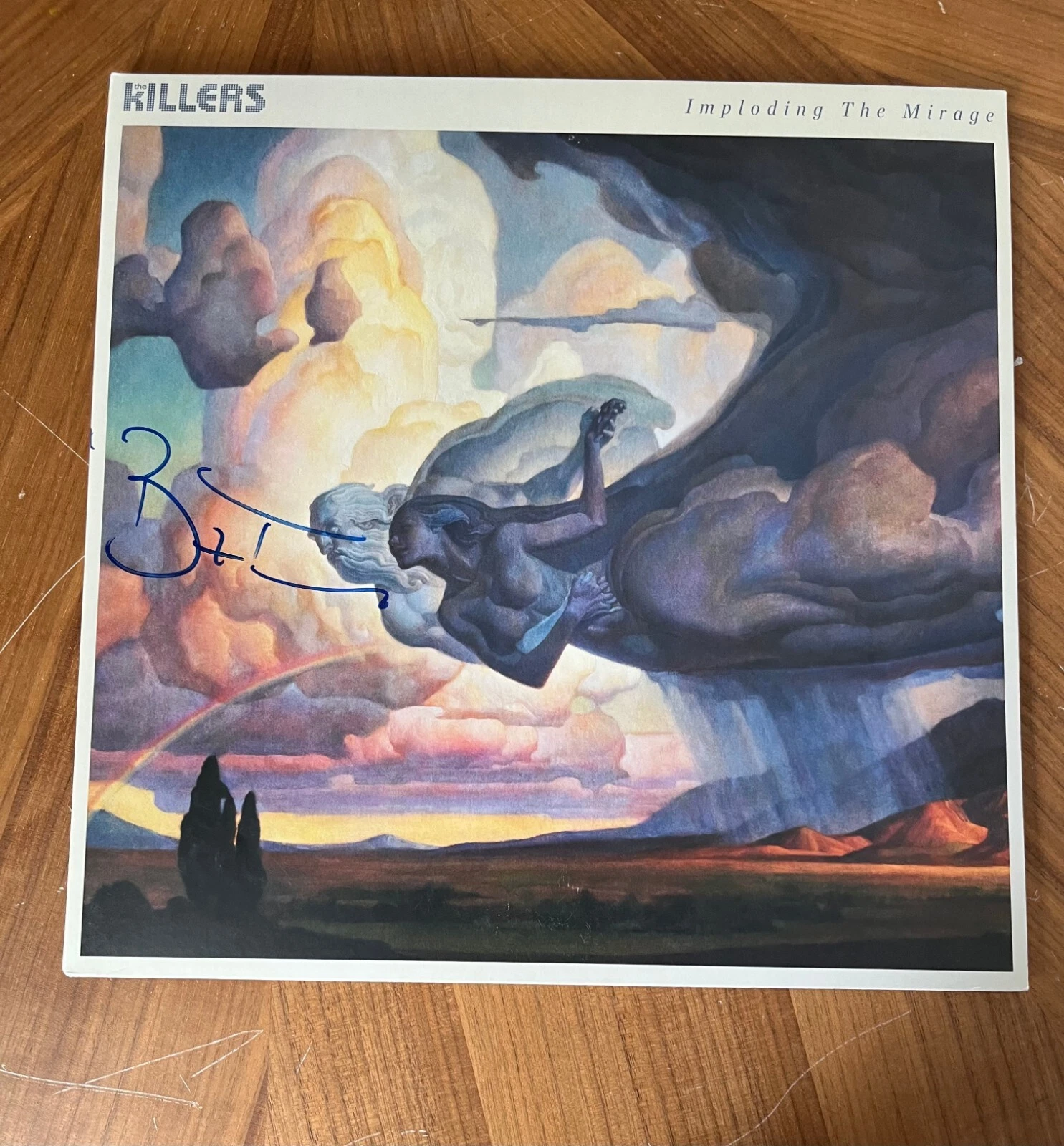 * BRANDON FLOWERS * signed album * THE KILLERS * IMPLODING THE MIRAGE * 2