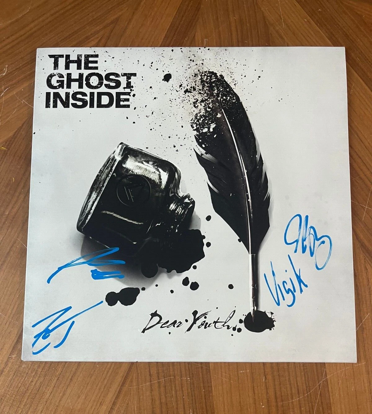 * THE GHOST INSIDE * signed album * DEAR YOUTH * 1
