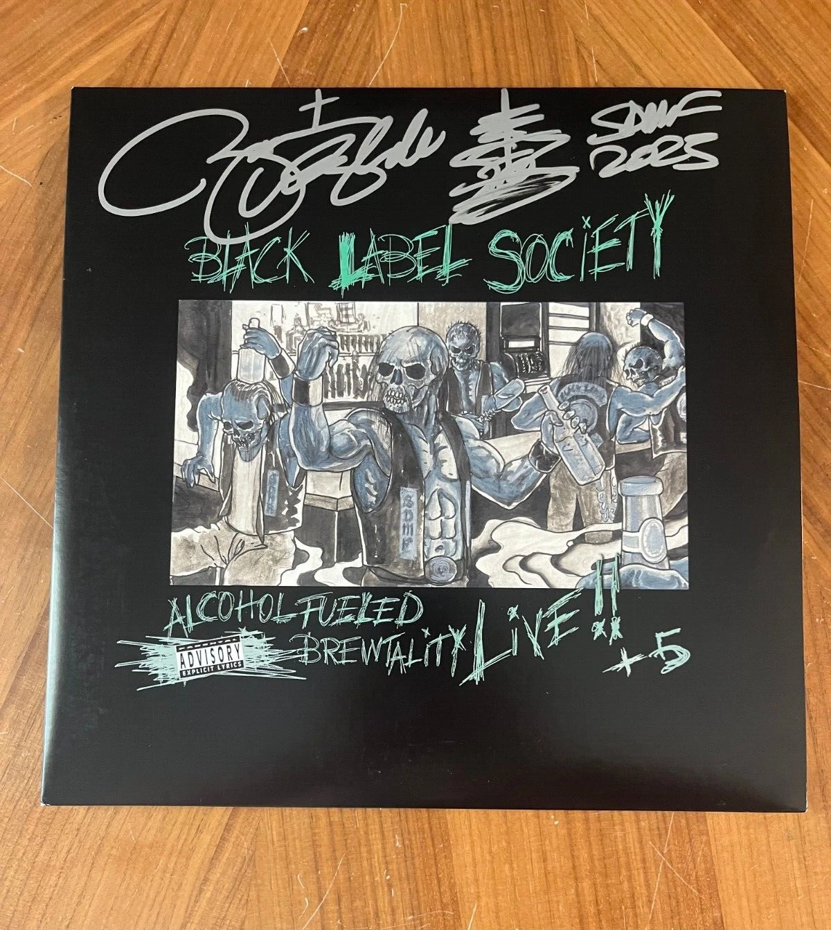 * ZAKK WYLDE * signed album * BLACK LABEL SOCIETY * ALCOHOL FUELED BREWTALITY *