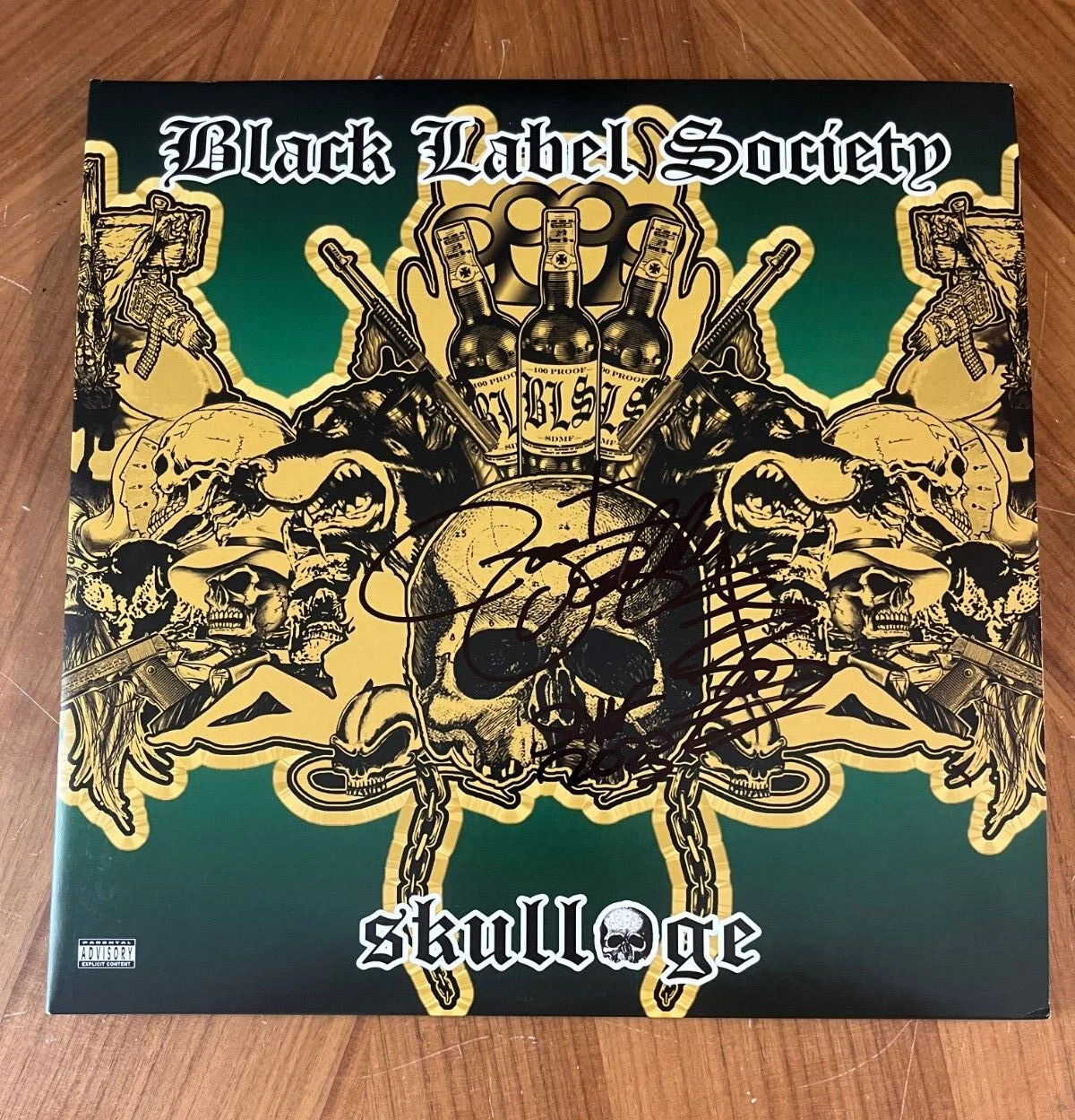 * ZAKK WYLDE * signed album * BLACK LABEL SOCIETY * SKULLAGE * 1