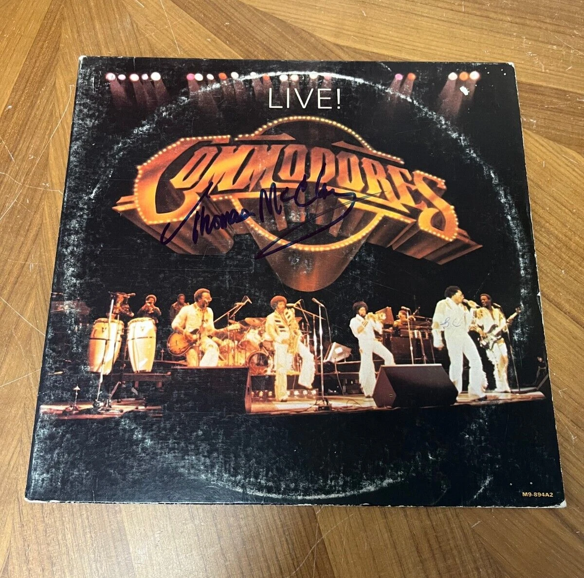 * THOMAS MCCLARY * signed album * LIVE * COMMODORES * 2