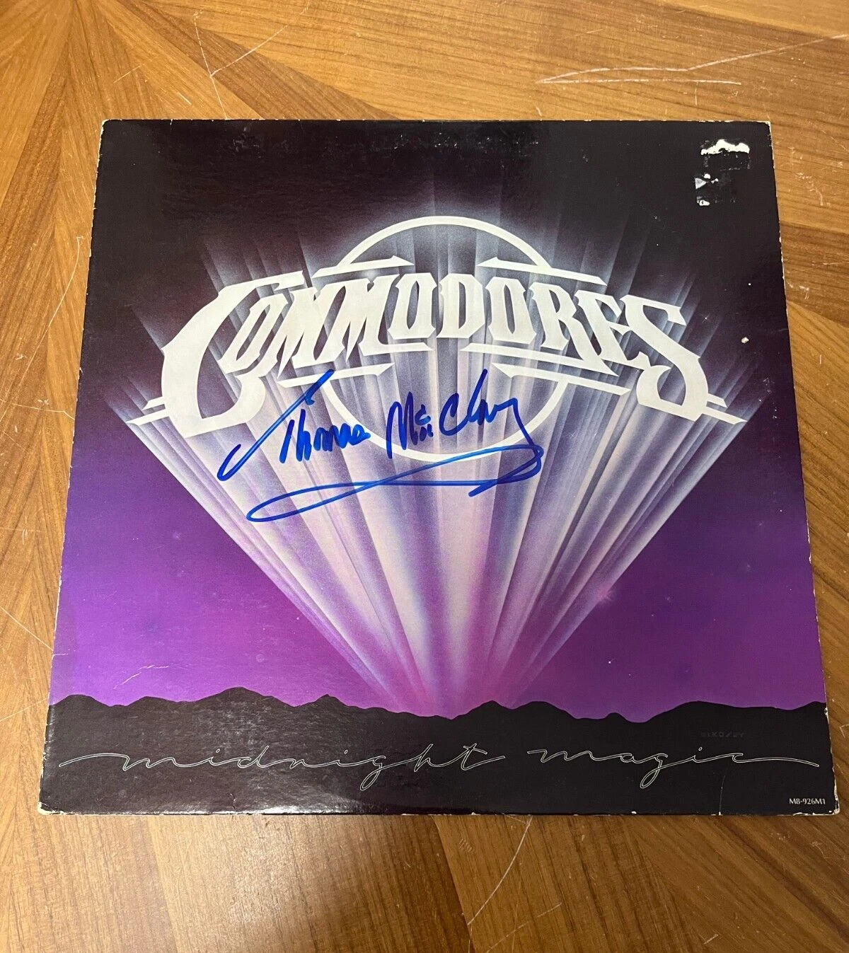 * THOMAS MCCLARY * signed album * MIDNIGHT MAGIC * COMMODORES * 2