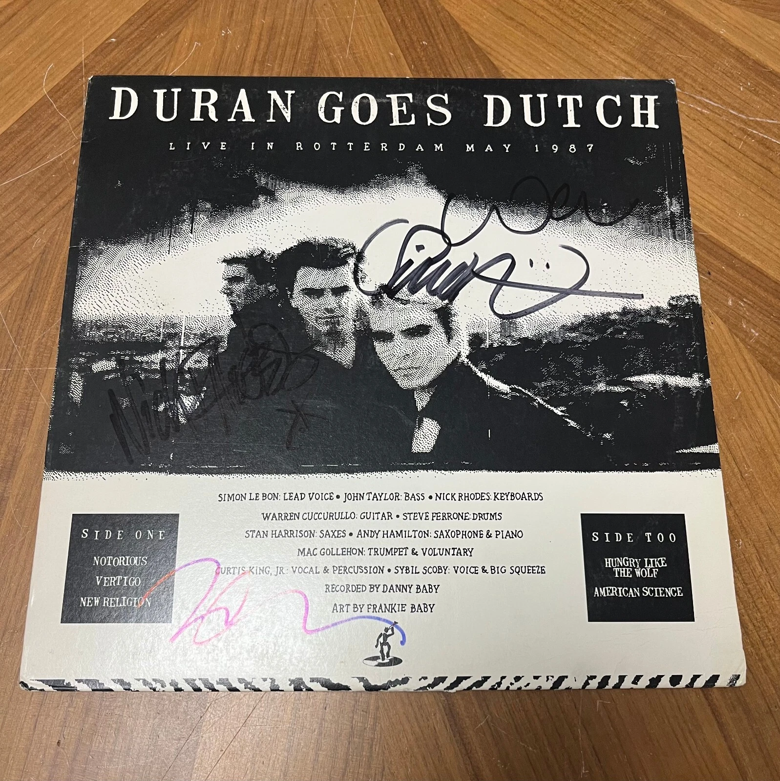 * DURAN DURAN * signed album * GOES DUTCH * SIMON LE BON, NICK, JOHN & WARREN *