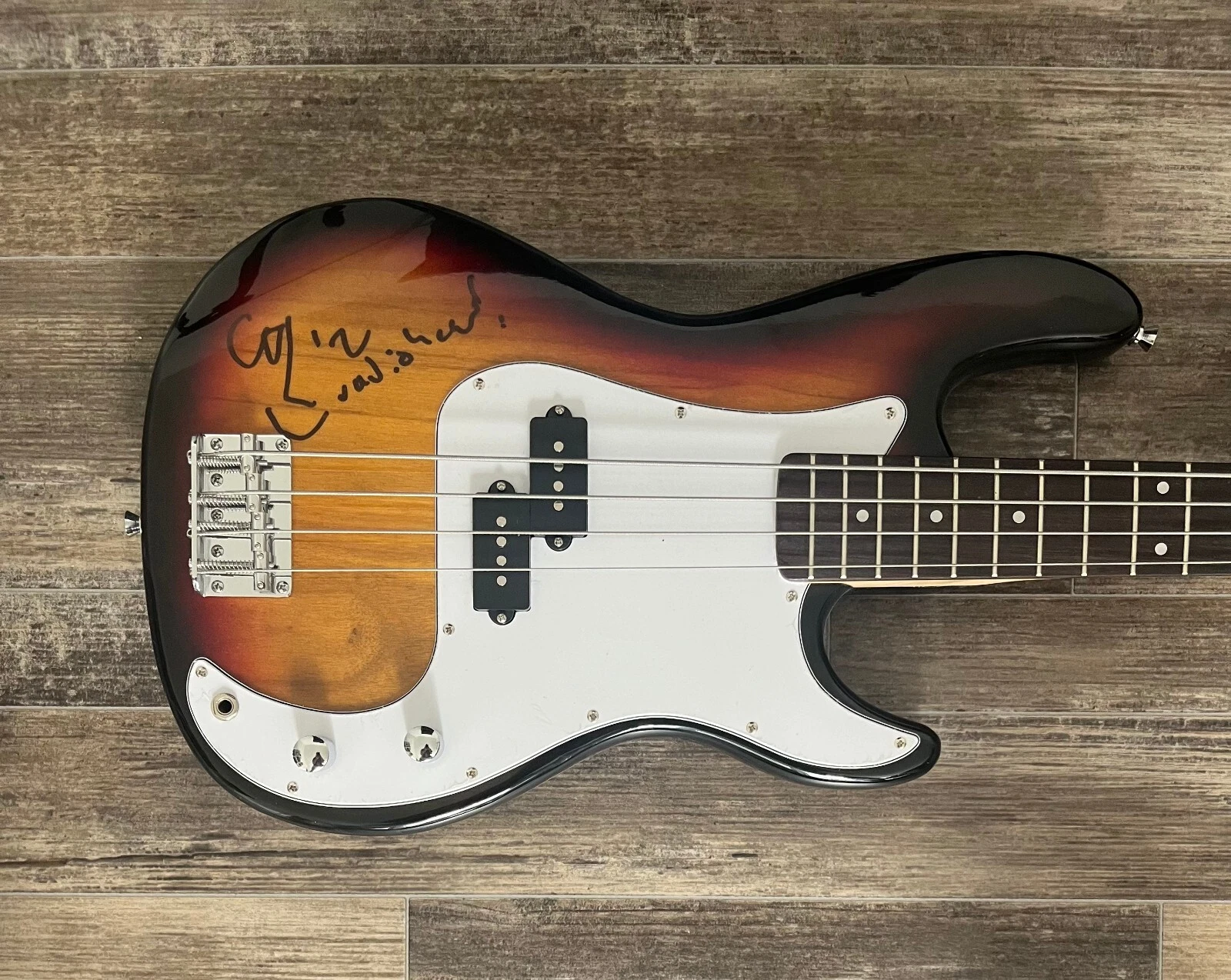 * COLIN GREENWOOD * signed bass guitar * RADIOHEAD * BASSIST * 1