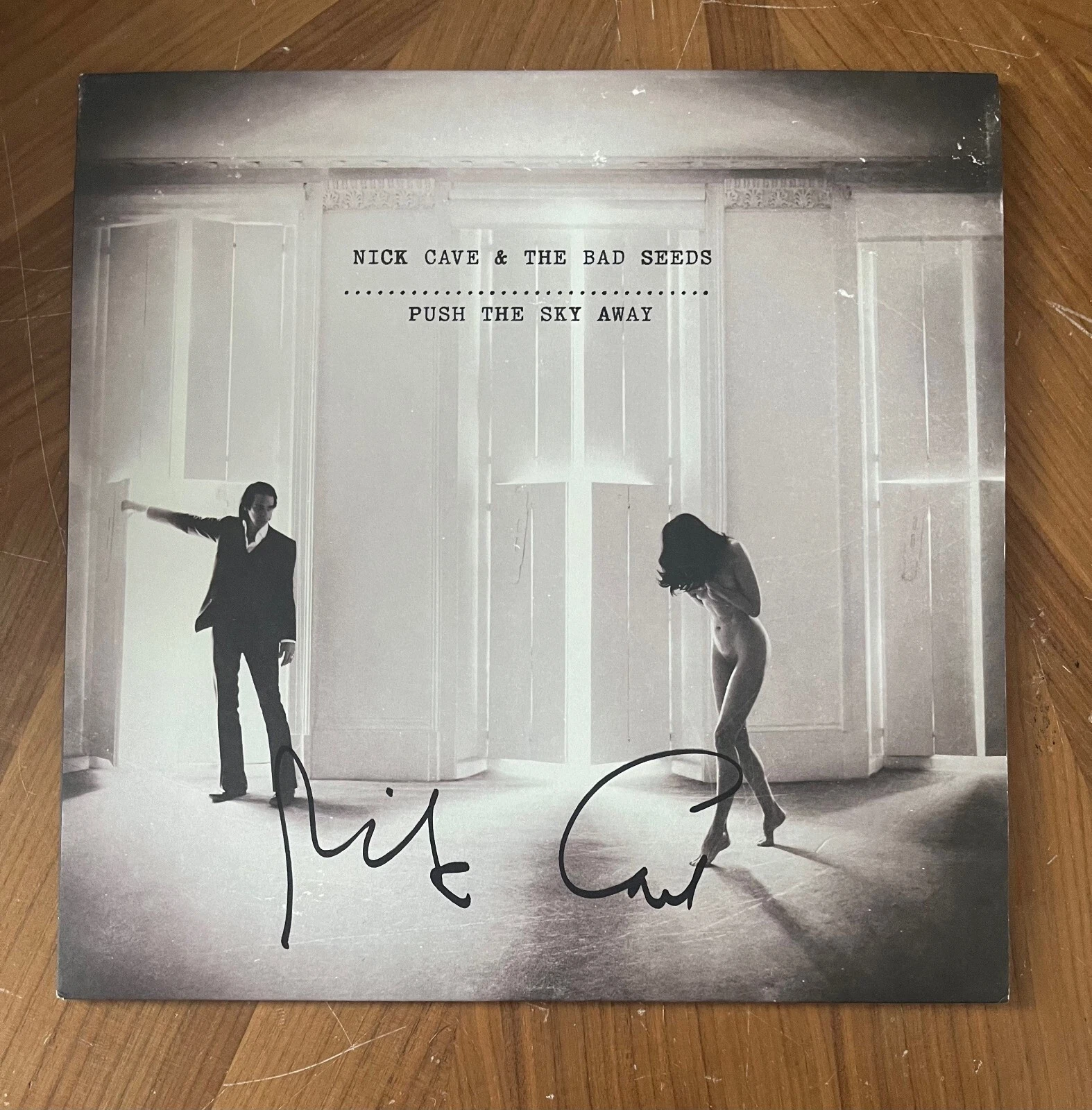 * NICK CAVE * signed album * & THE BAD SEEDS * PUSH THE SKY AWAY * 1
