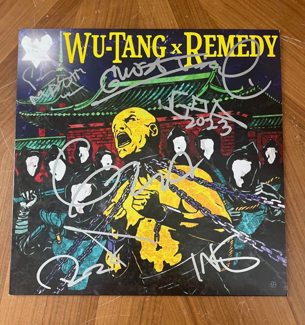 * WU TANG CLAN * signed album * WU TANG X REMEDY * RZA, GZA, GHOSTFACE, UGOD +2