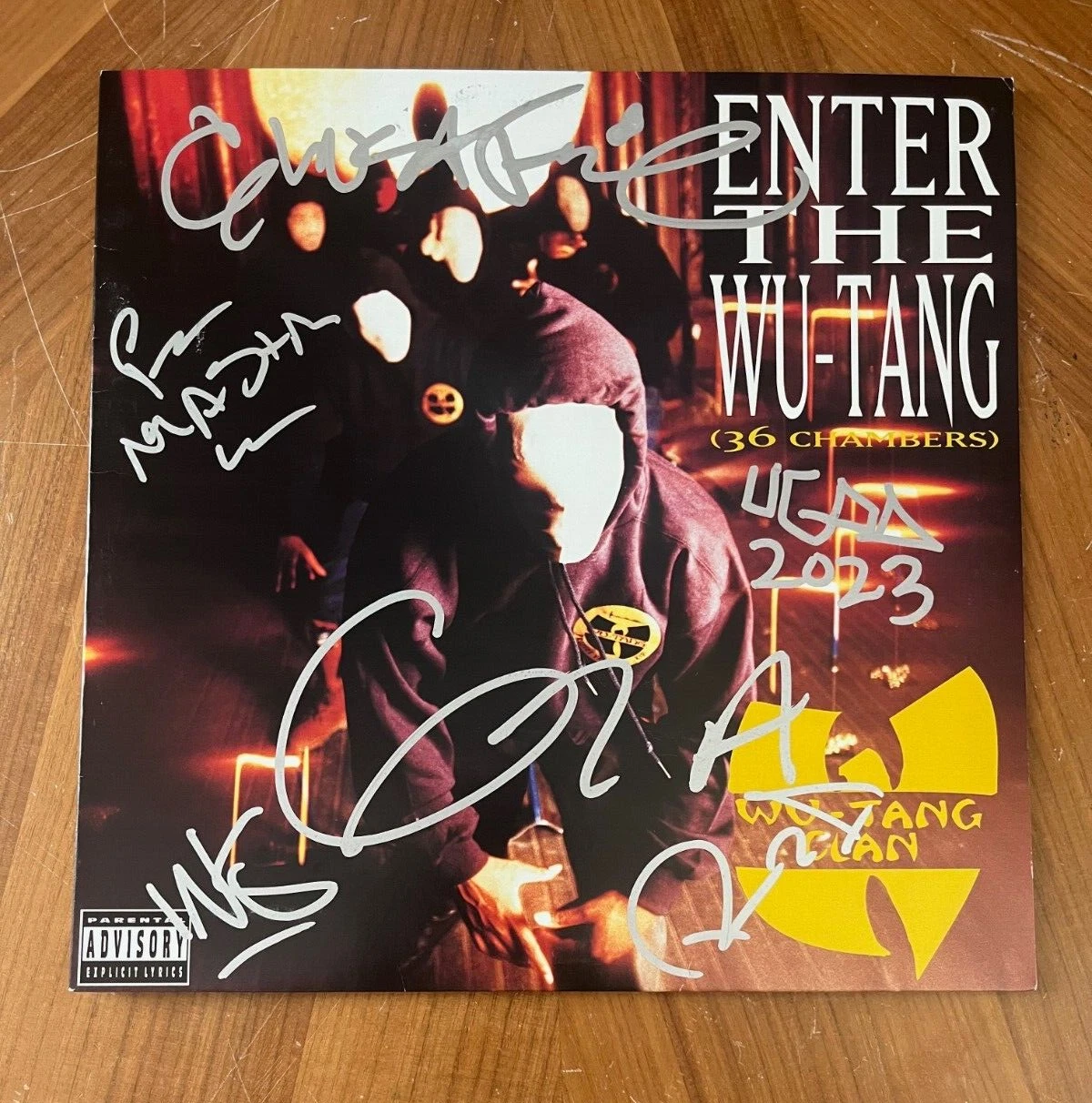 * WU TANG CLAN * signed album * ENTER THE WU TANG 36 CHAMBERS * GZA, RZA, GHOST