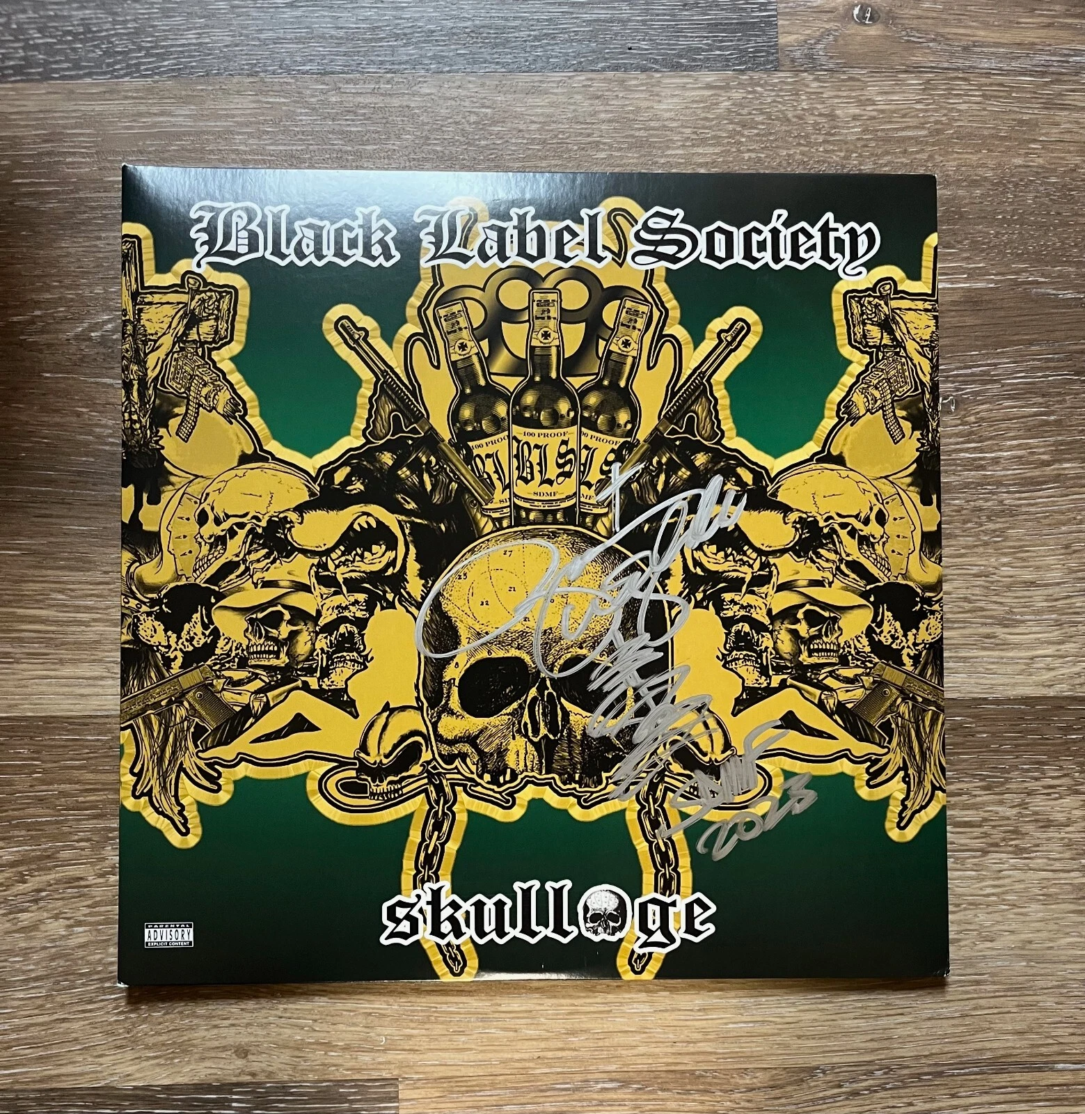 * ZAKK WYLDE * signed album * BLACK LABEL SOCIETY * SKULLAGE * 2