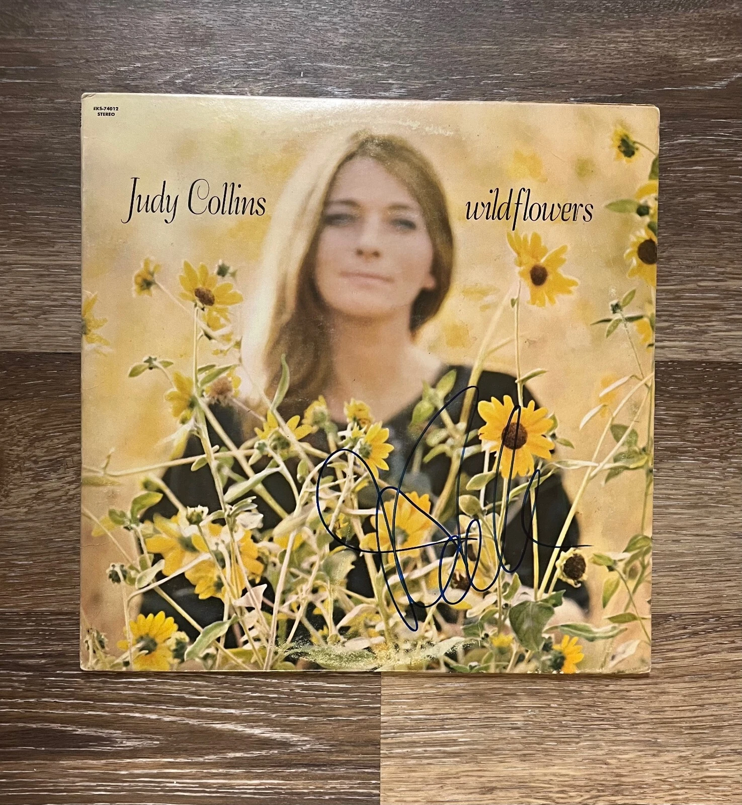 * JUDY COLLINS * signed vinyl album * WILDFLOWERS * 1