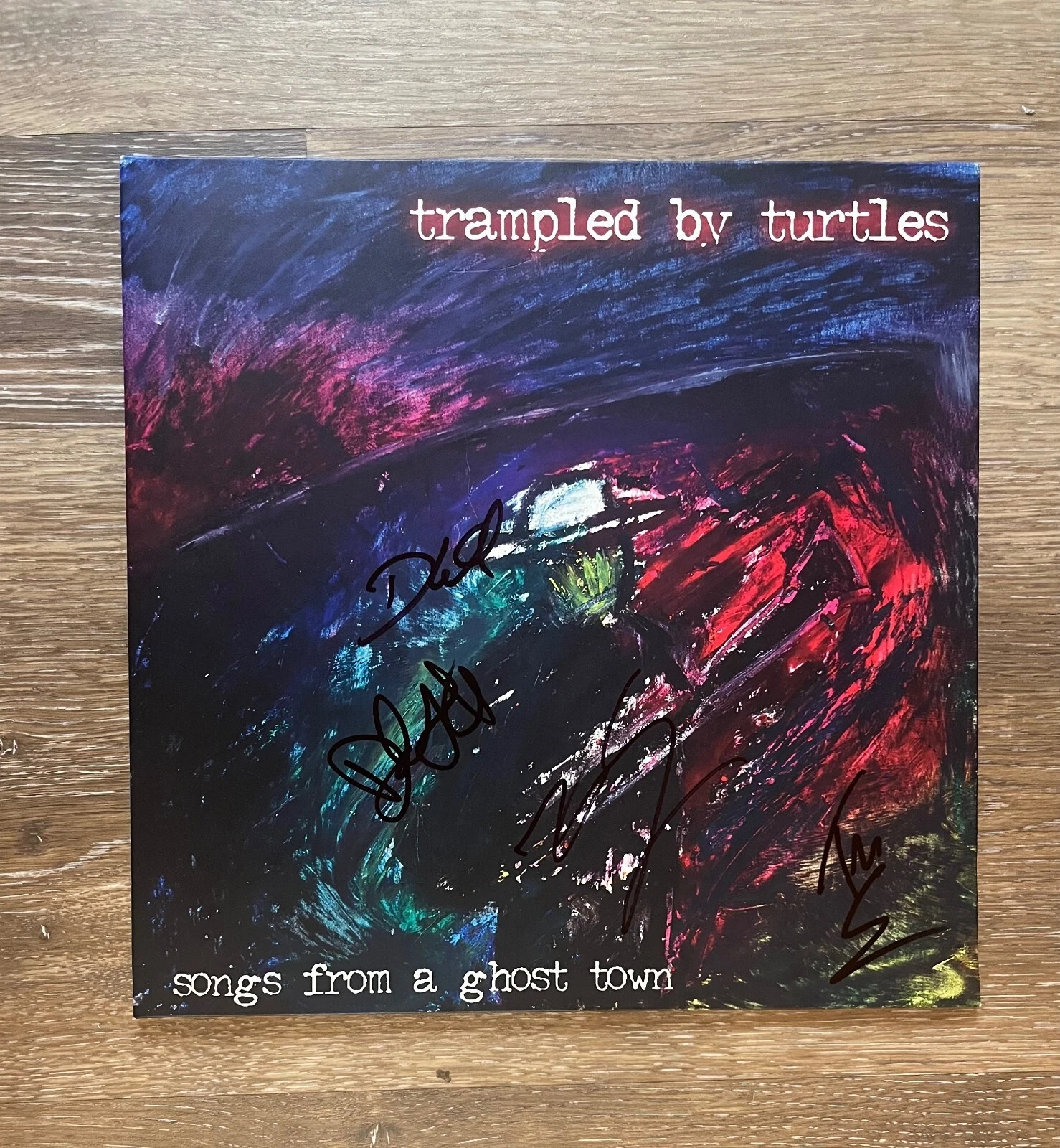 * TRAMPLED BY TURTLES * signed vinyl album * SONGS FROM A GHOST TOWN * 1