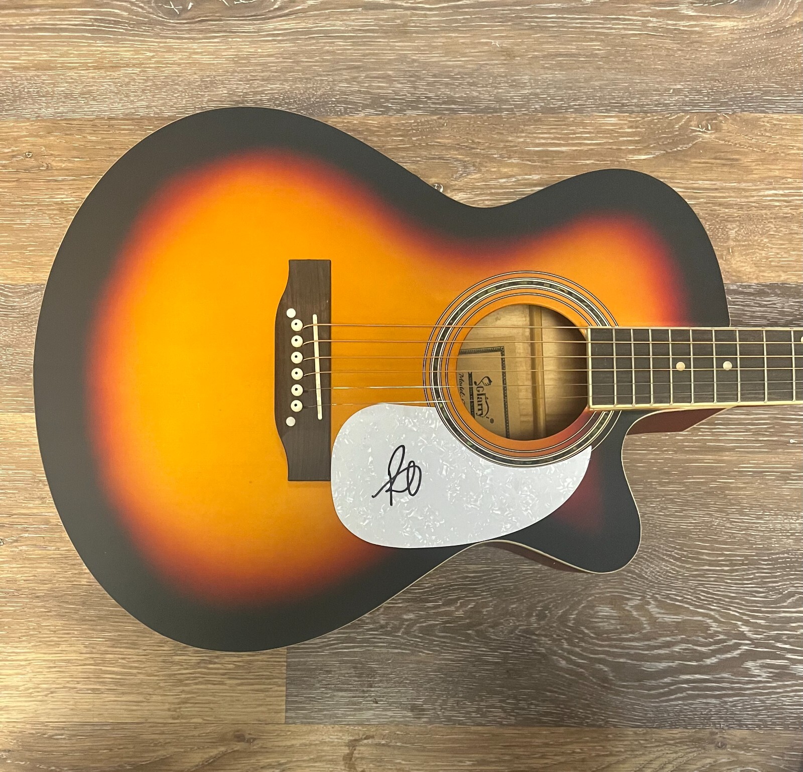 * RANDY HOUSER * signed acoustic guitar * HOW COUNTRY FEELS * 1