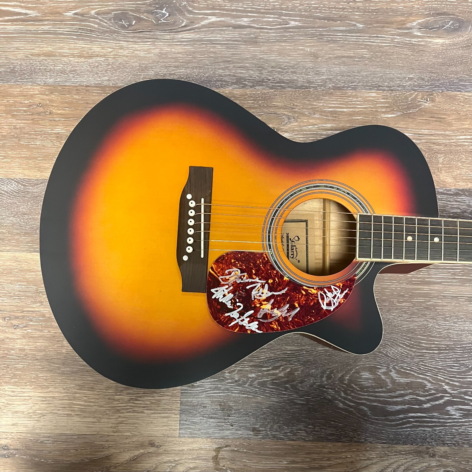 * THE OAK RIDGE BOYS * signed acoustic guitar * WILLIAM, JOE, RICHARD & DUANE 1