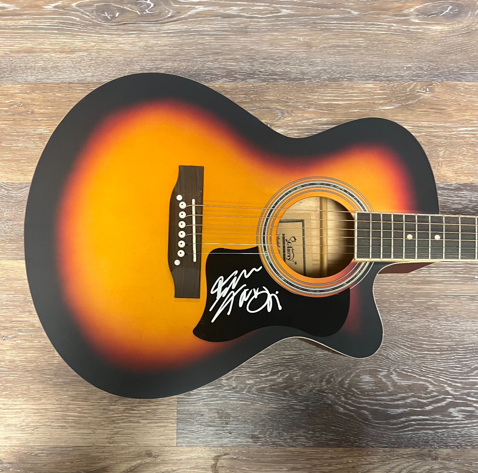 * IAM TONGI * signed acoustic guitar * AMERICAN IDOL * WILLIAM * 1