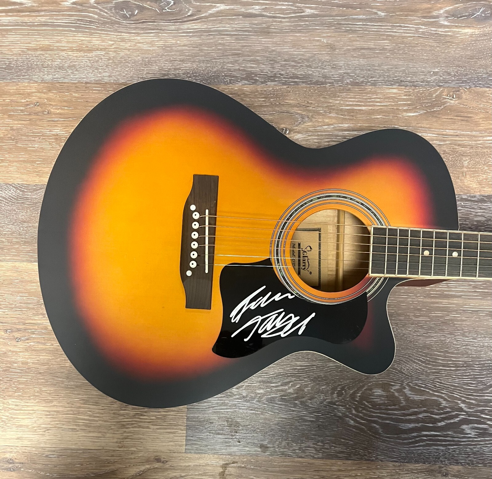 * IAM TONGI * signed acoustic guitar * AMERICAN IDOL * WILLIAM * 2