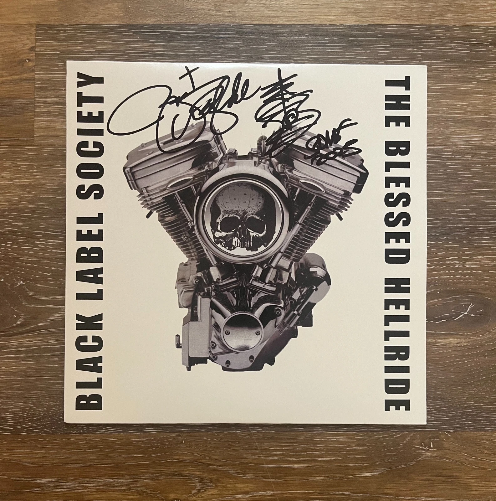 * ZAKK WYLDE * signed album * BLACK LABEL SOCIETY * THE BLESSED HELLRIDE * 1