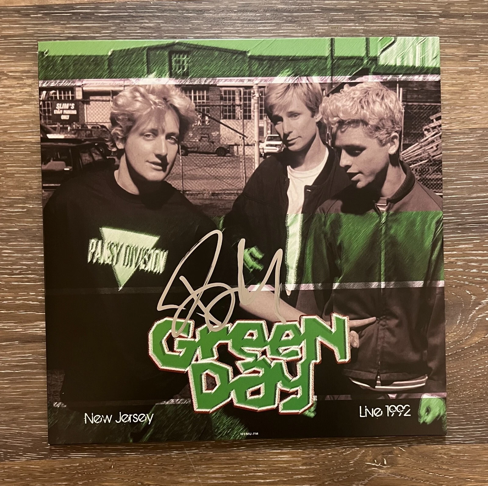 * BILLIE JOE ARMSTRONG * signed album * GREEN DAY * LIVE 1992 NEW JERSEY * 1