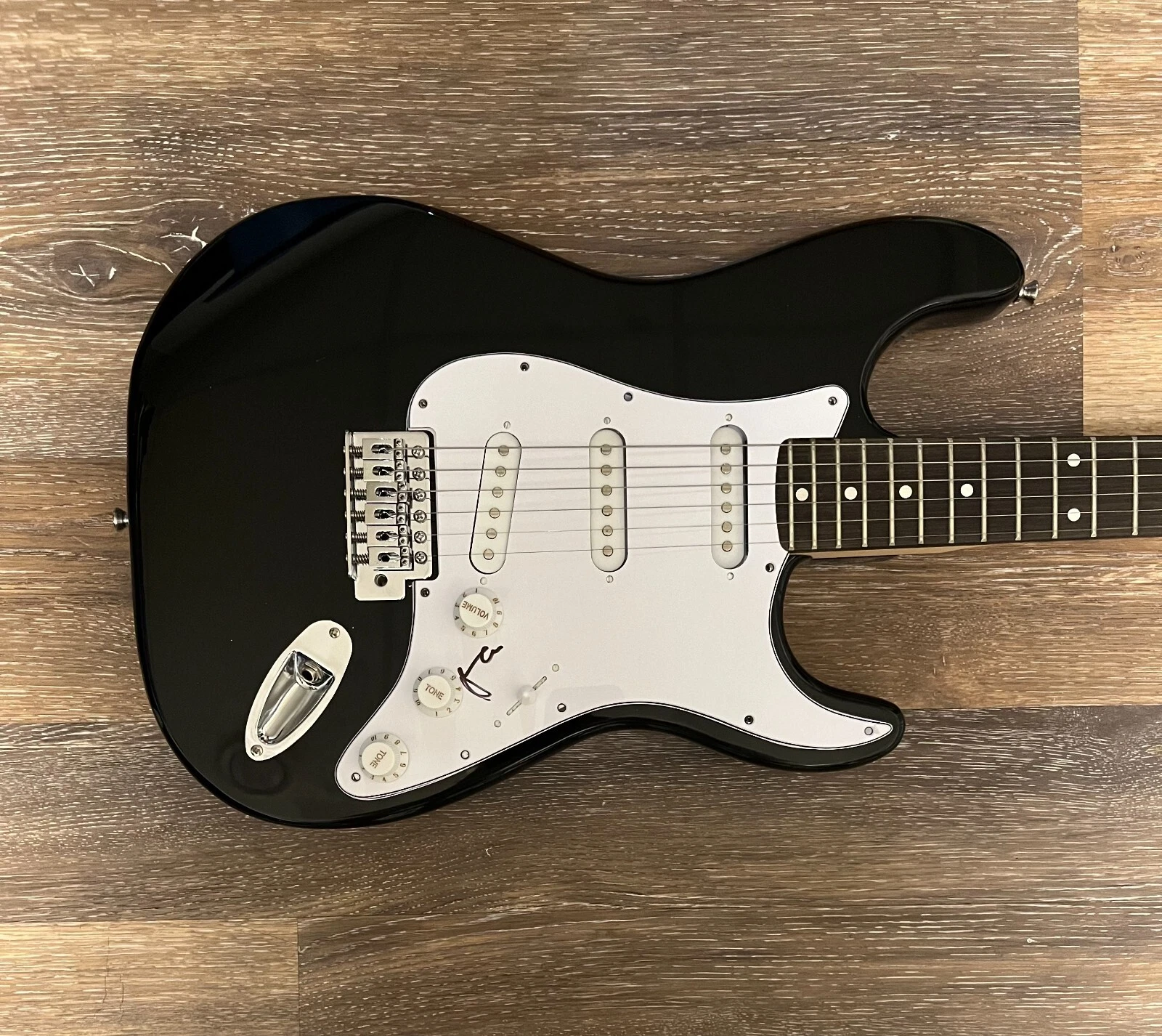 * NANNA BRYNDIS HILMARSDOTTIR * signed electric guitar * OF MONSTERS & MEN * 2