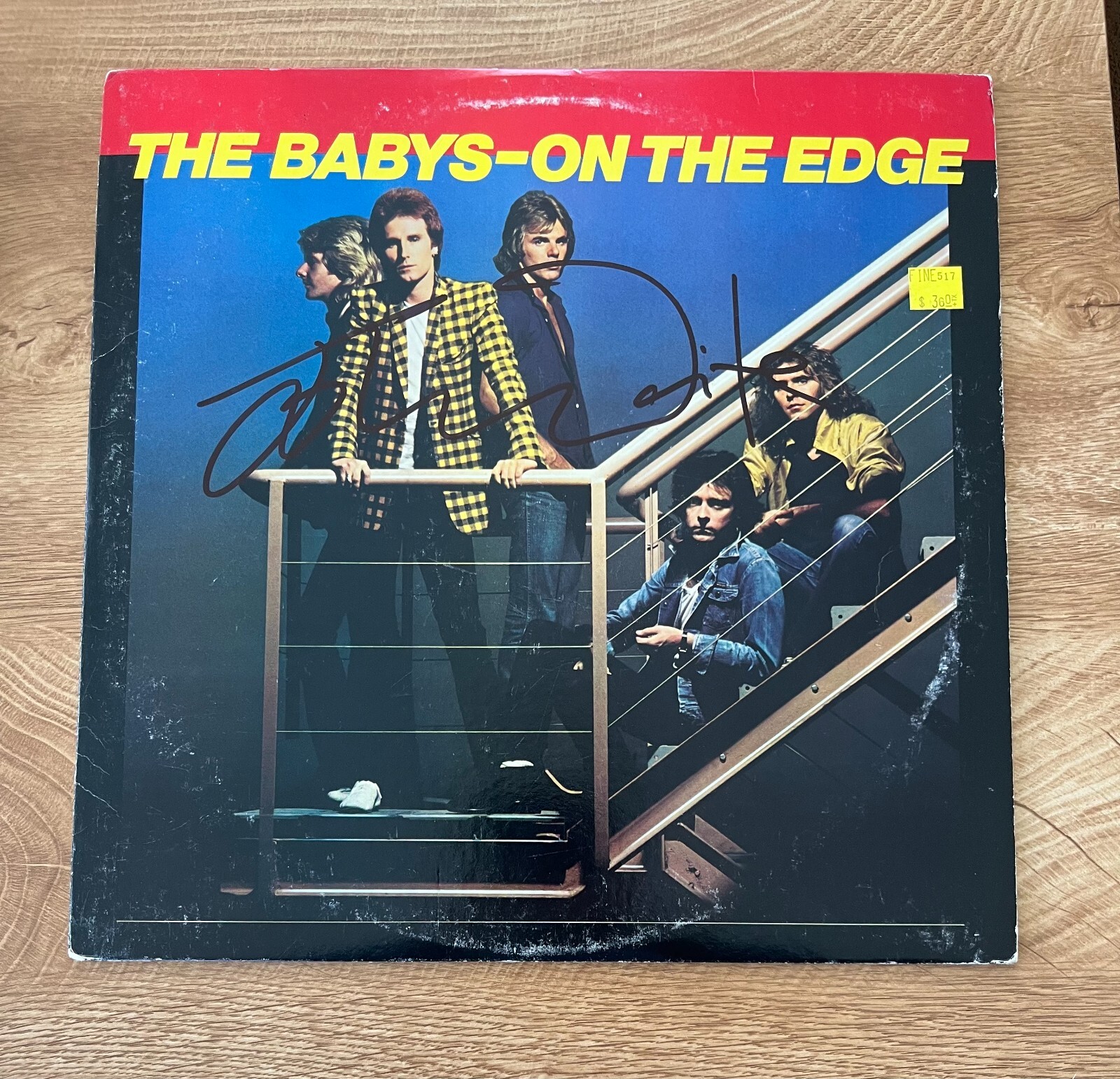 * JOHN WAITE * signed album * THE BABYS * ON THE EDGE * 2