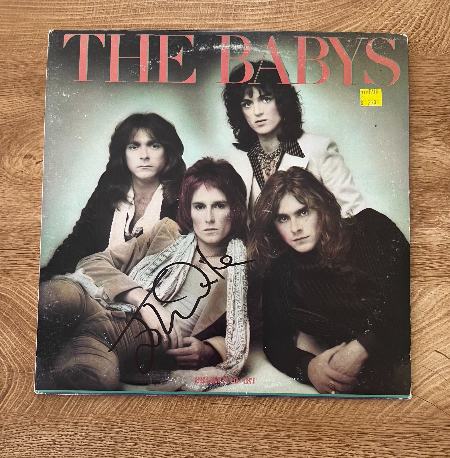 * JOHN WAITE * signed album * THE BABYS * BROKEN HEART * 1