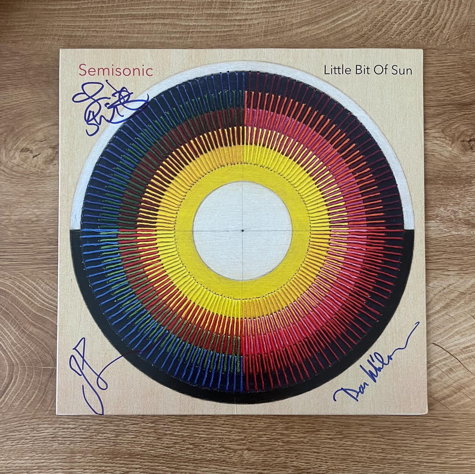 * SEMISONIC * signed vinyl album * LITTLE BIT OF SUN * DAN WILSON, JOHN & JACOB
