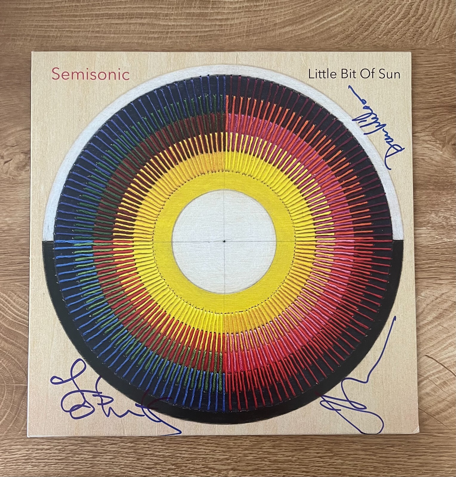 * SEMISONIC * signed vinyl album * LITTLE BIT OF SUN * DAN WILSON, JOHN & JACOB