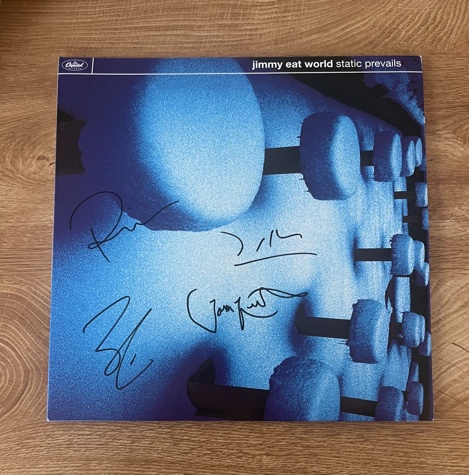 * JIMMY EAT WORLD * signed vinyl album * STATIC PREVAILS * 1
