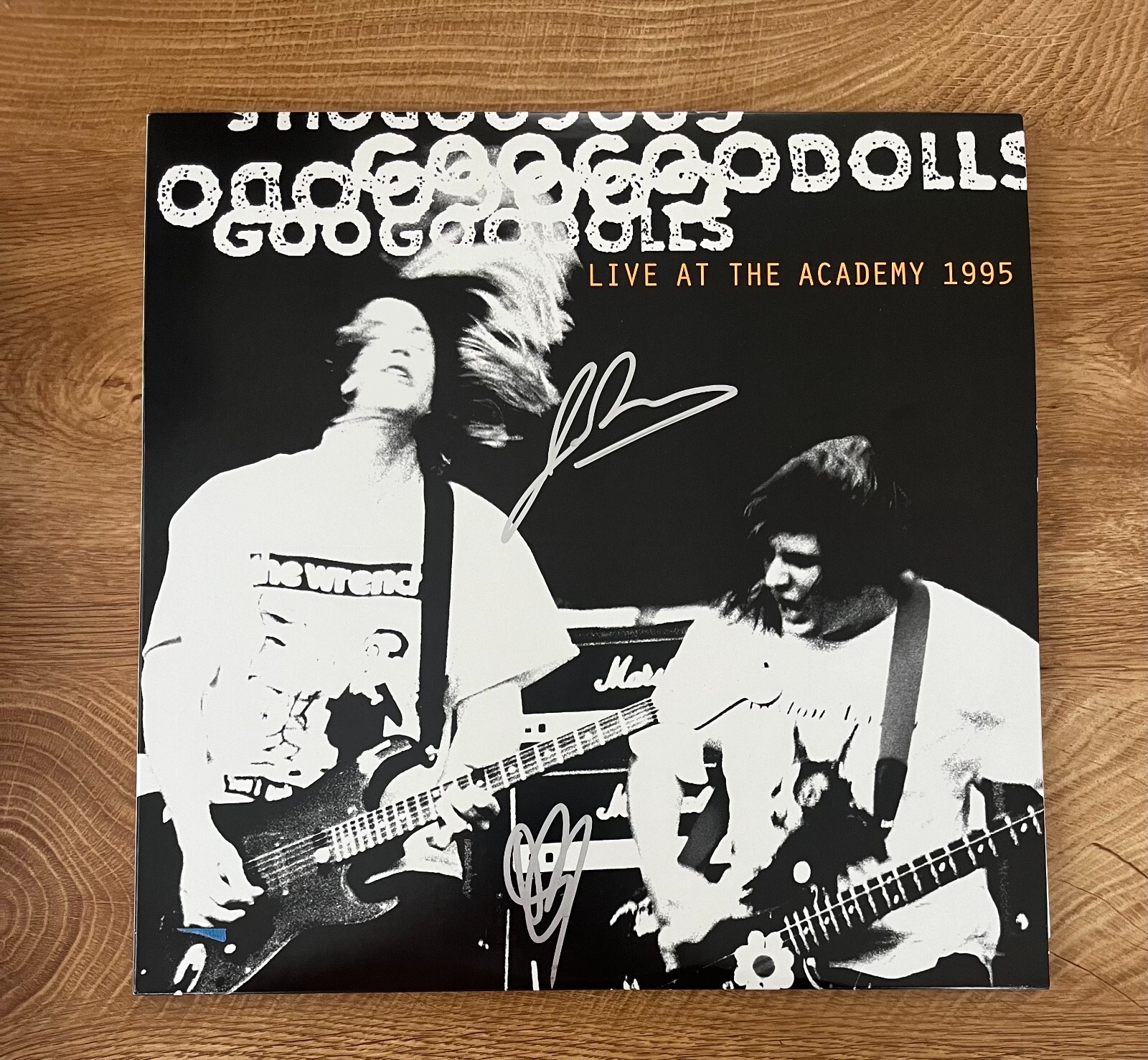 * GOO GO DOLLS  * signed vinyl album * LIVE AT THE ACADEMY 1995 * JOHN & ROBBY *