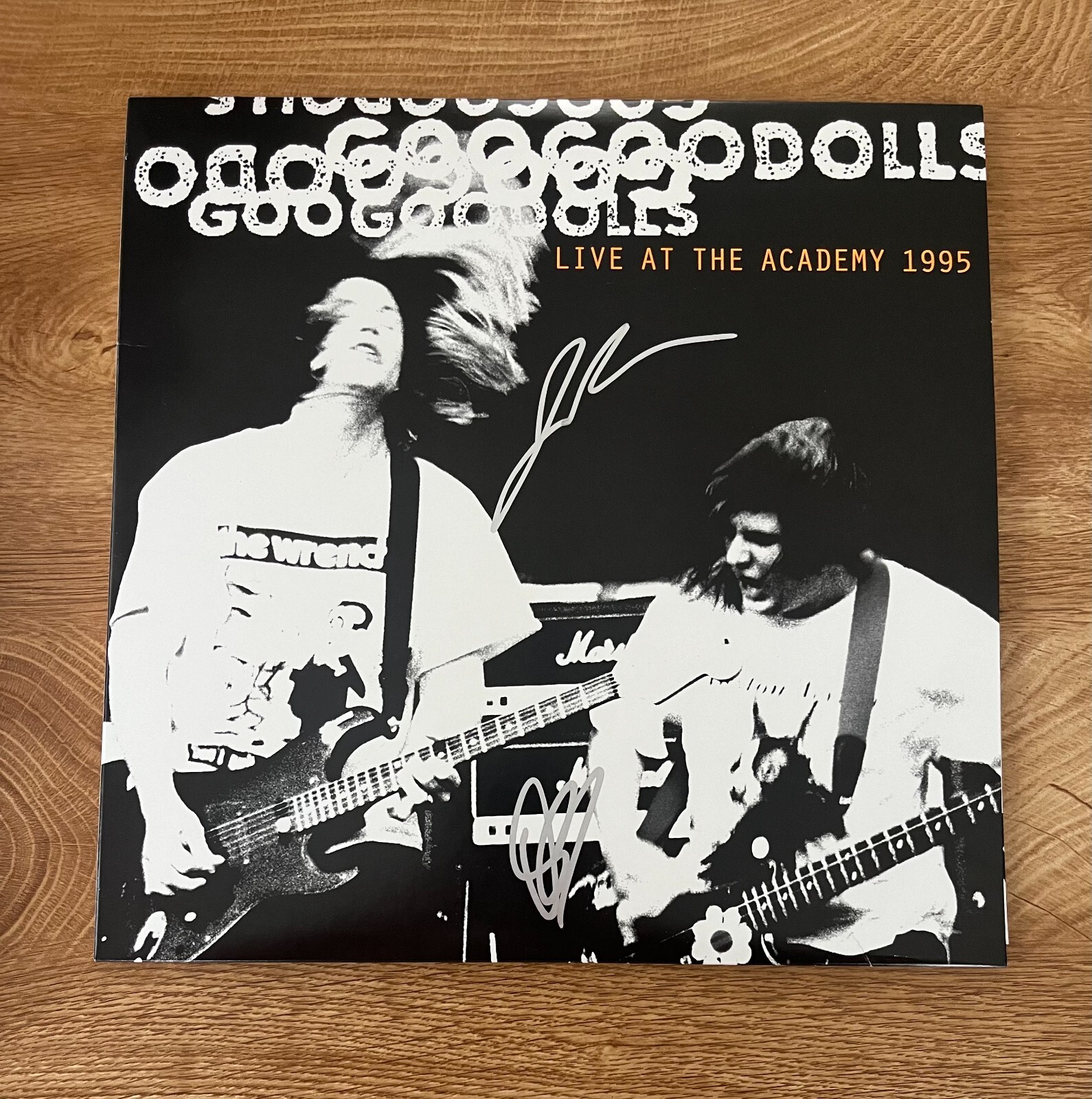 * GOO GO DOLLS  * signed vinyl album * LIVE AT THE ACADEMY 1995 * JOHN & ROBBY *