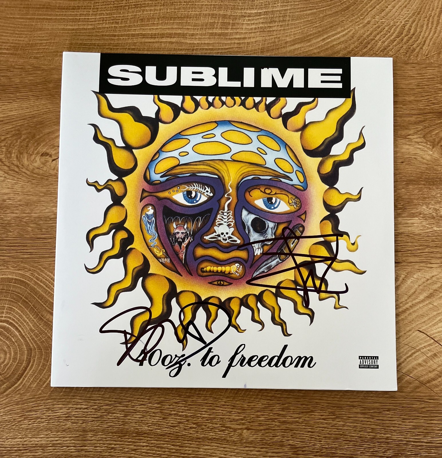* SUBLIME * signed vinyl album * ERIC WILSON & BUD GAUGH * 40 OZ. TO FREEDOM * 1
