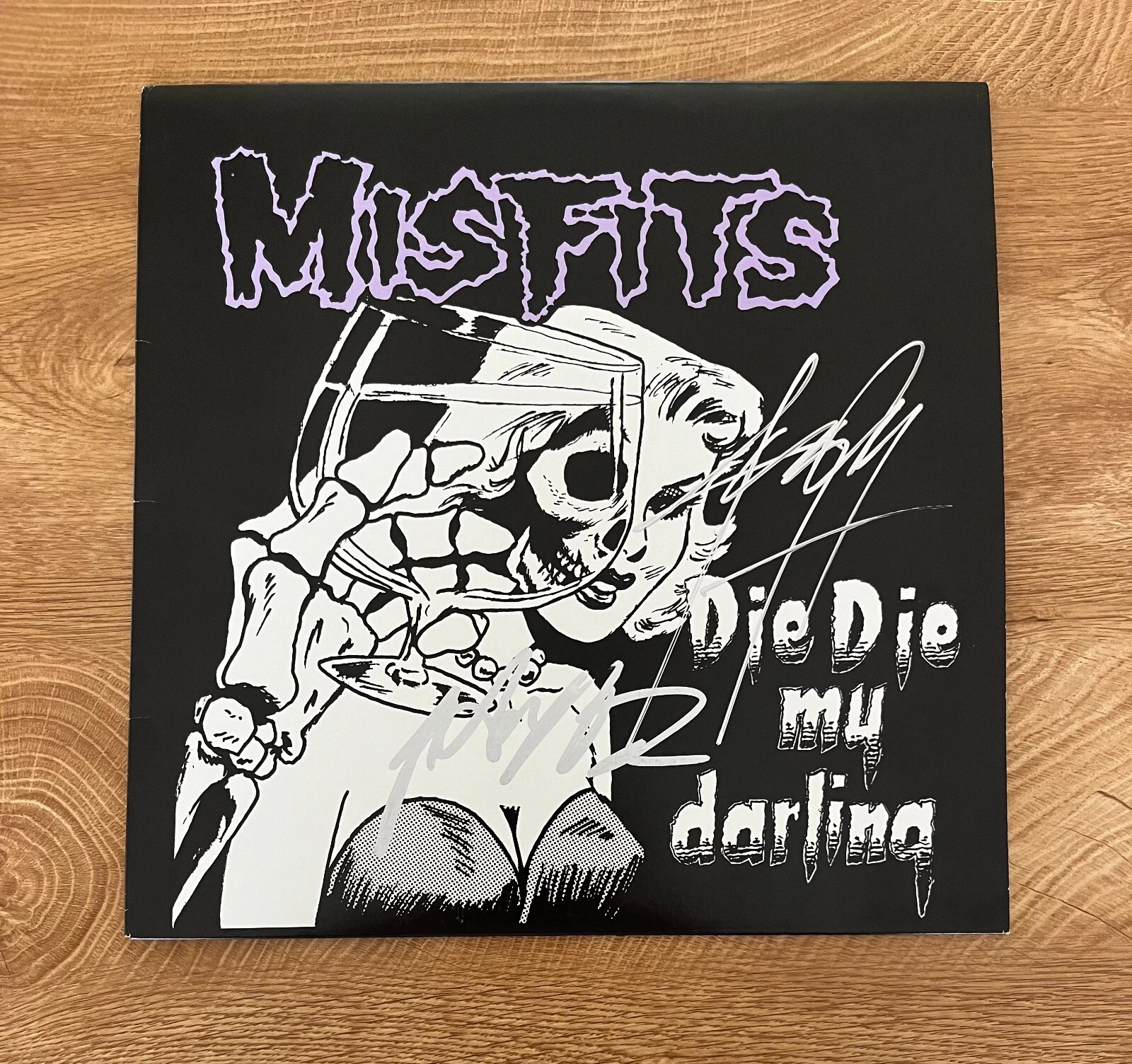 * MISFITS * signed vinyl album * DIE DIE MY DARLING * JERRY ONLY & DOYLE * 1