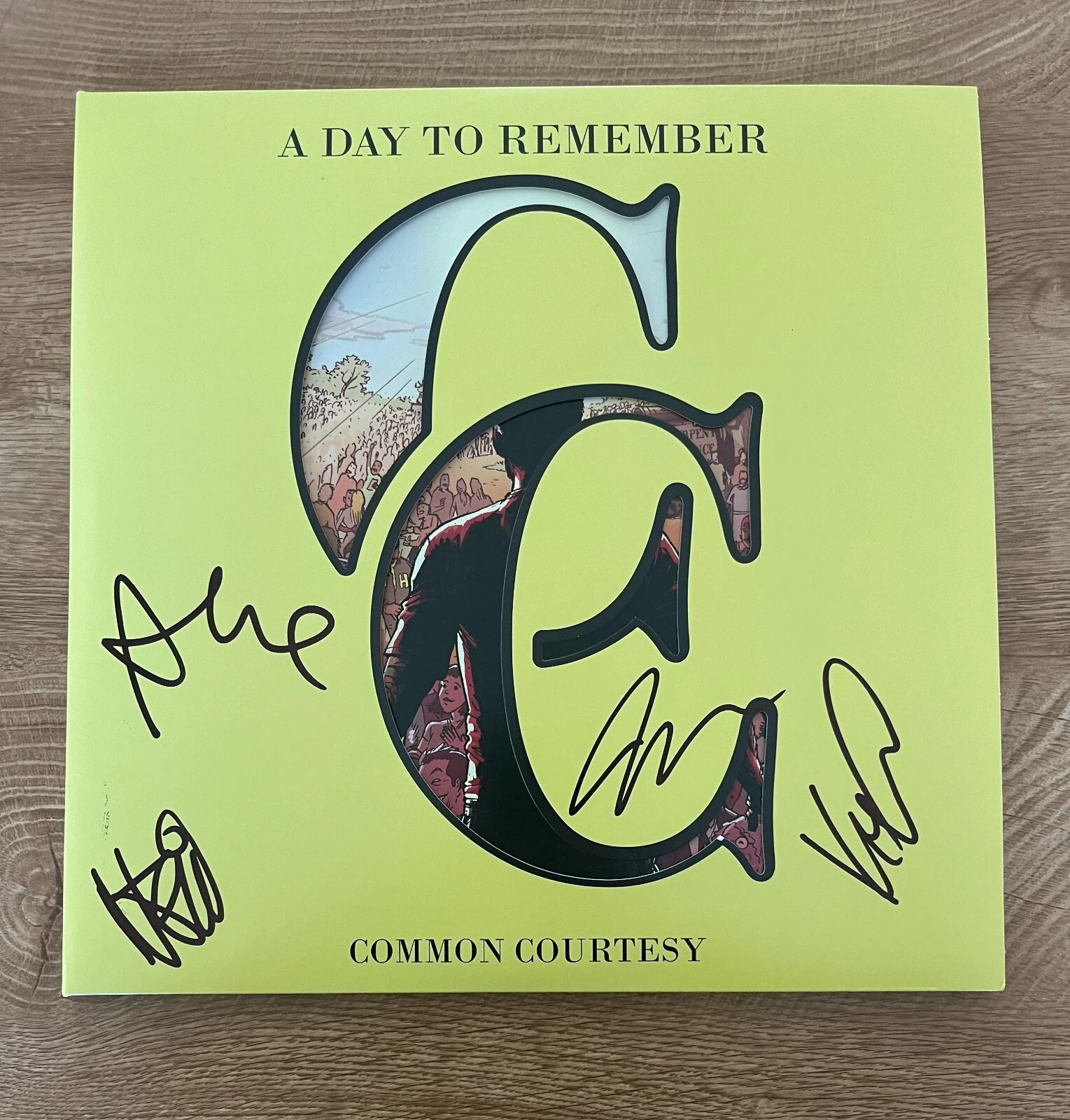 * A DAY TO REMEMBER * signed album * COMMON COURTESY * JEREMY MCKINNON * 1
