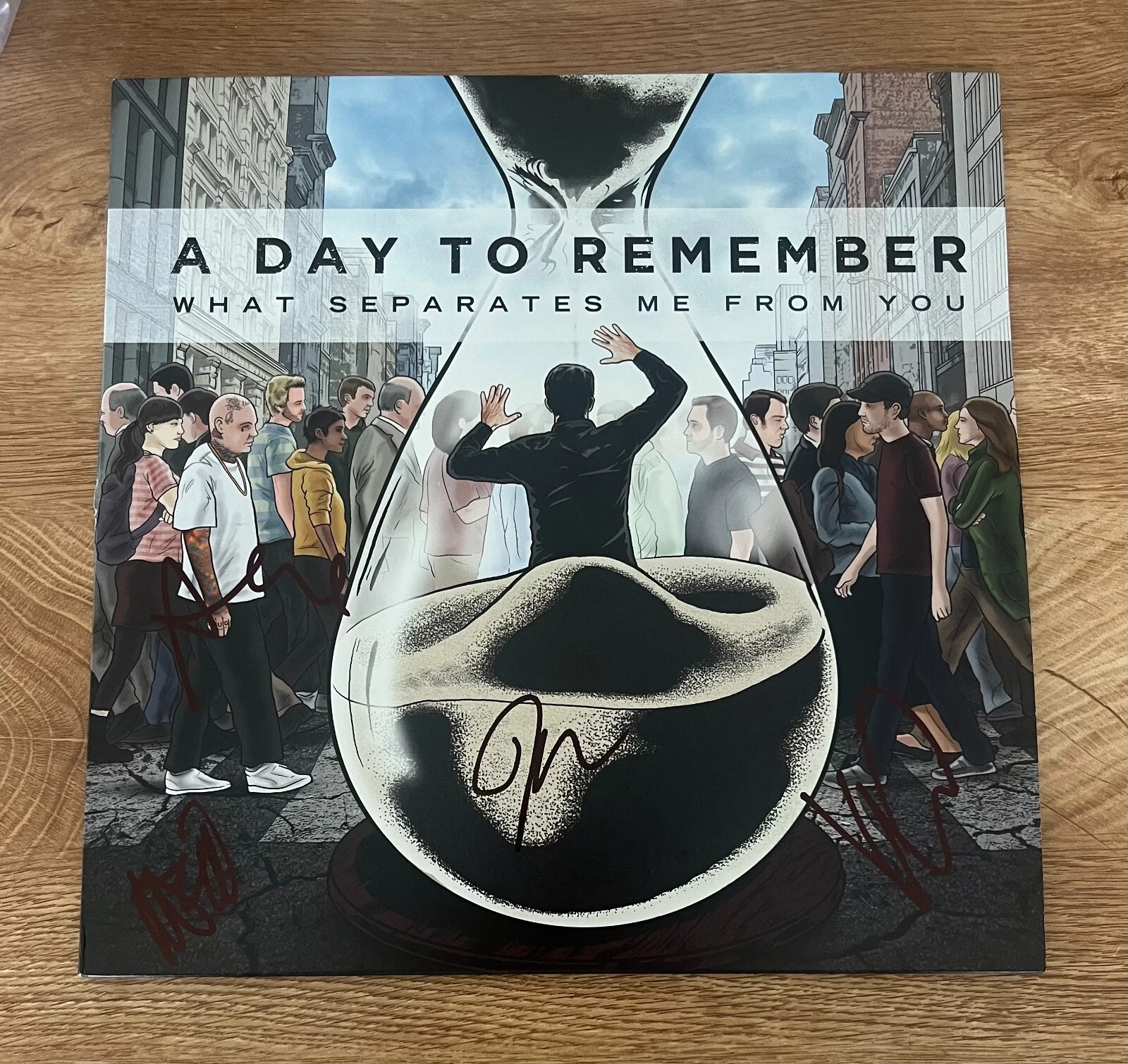 * A DAY TO REMEMBER * signed album * WHAT SEPERATES ME FROM YOU * 1