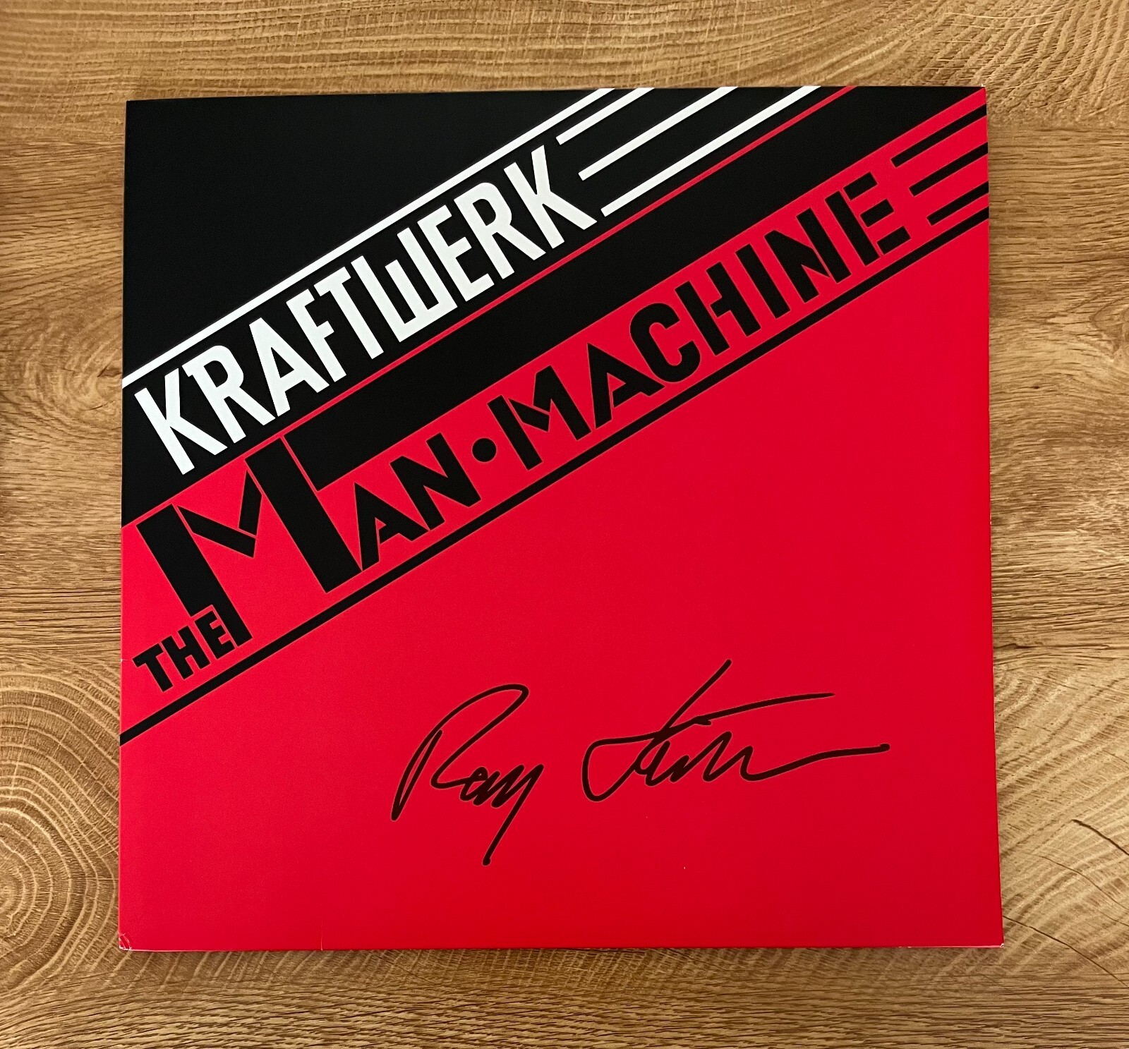 * RALF HUTTER * signed vinyl album * KRAFTWERK * THE MAN MACHINE * 1